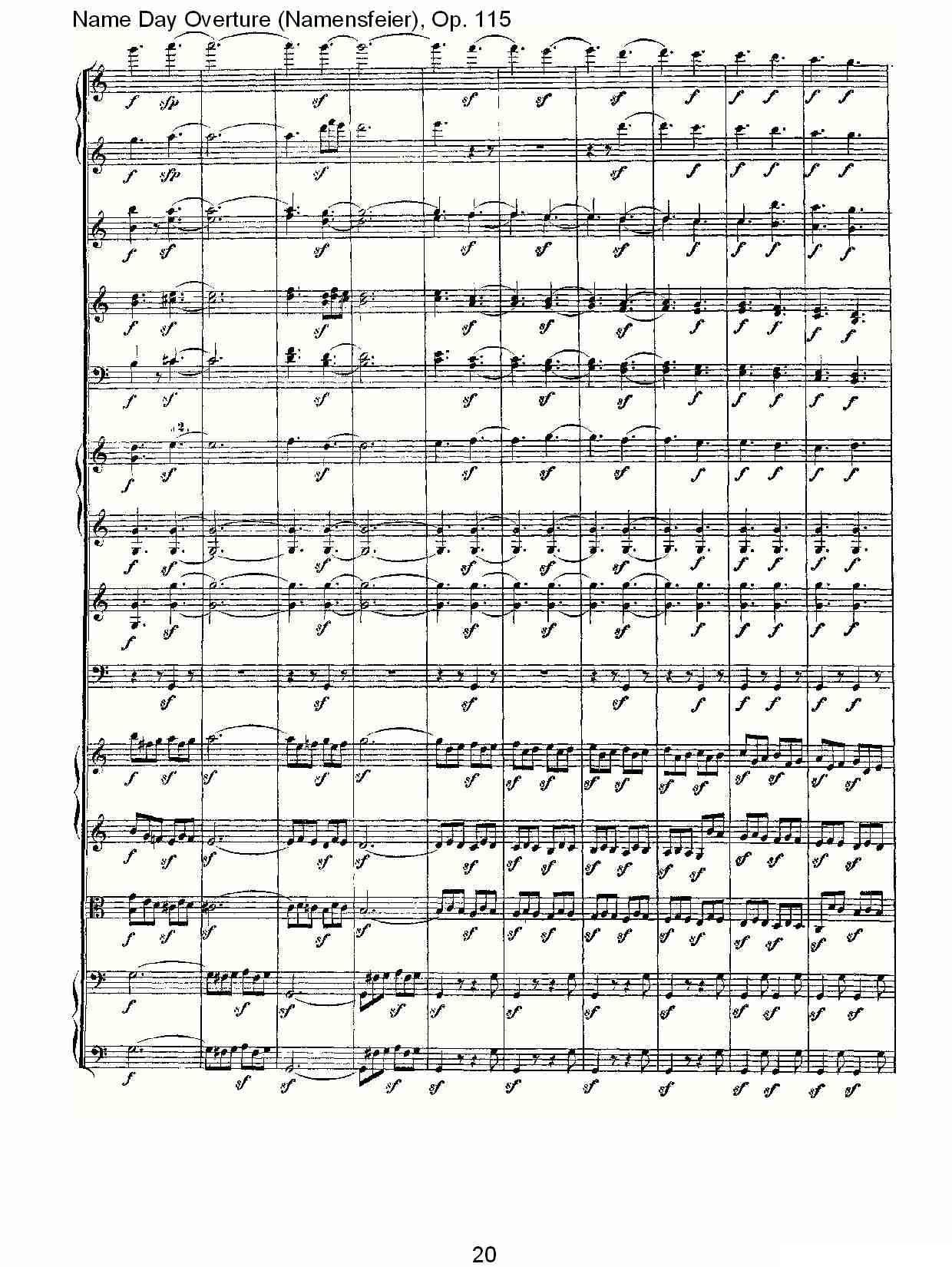 Name Day Overture（Namensfeier)，Op.11）其它曲谱（图20）
