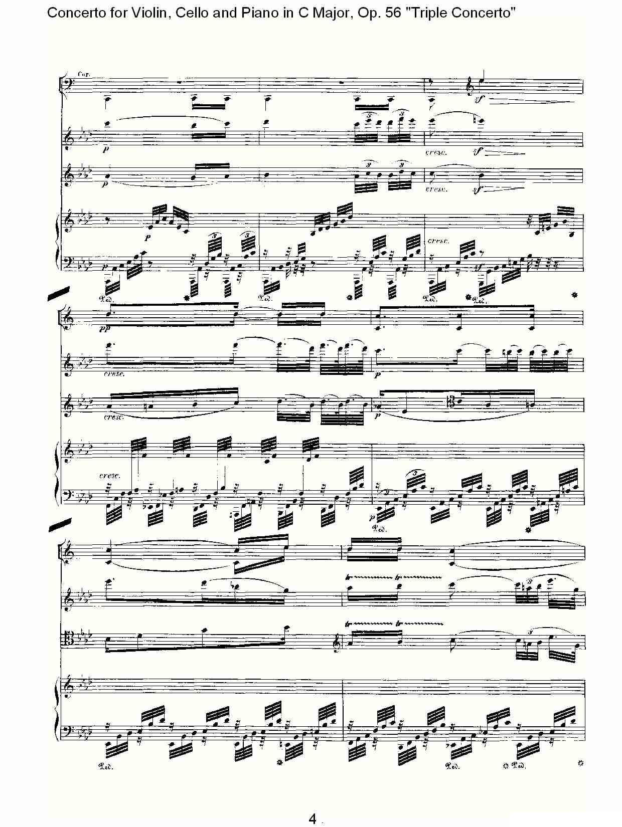 C大调大提琴与钢琴协奏曲 Op.56第二乐章其它曲谱（图4）