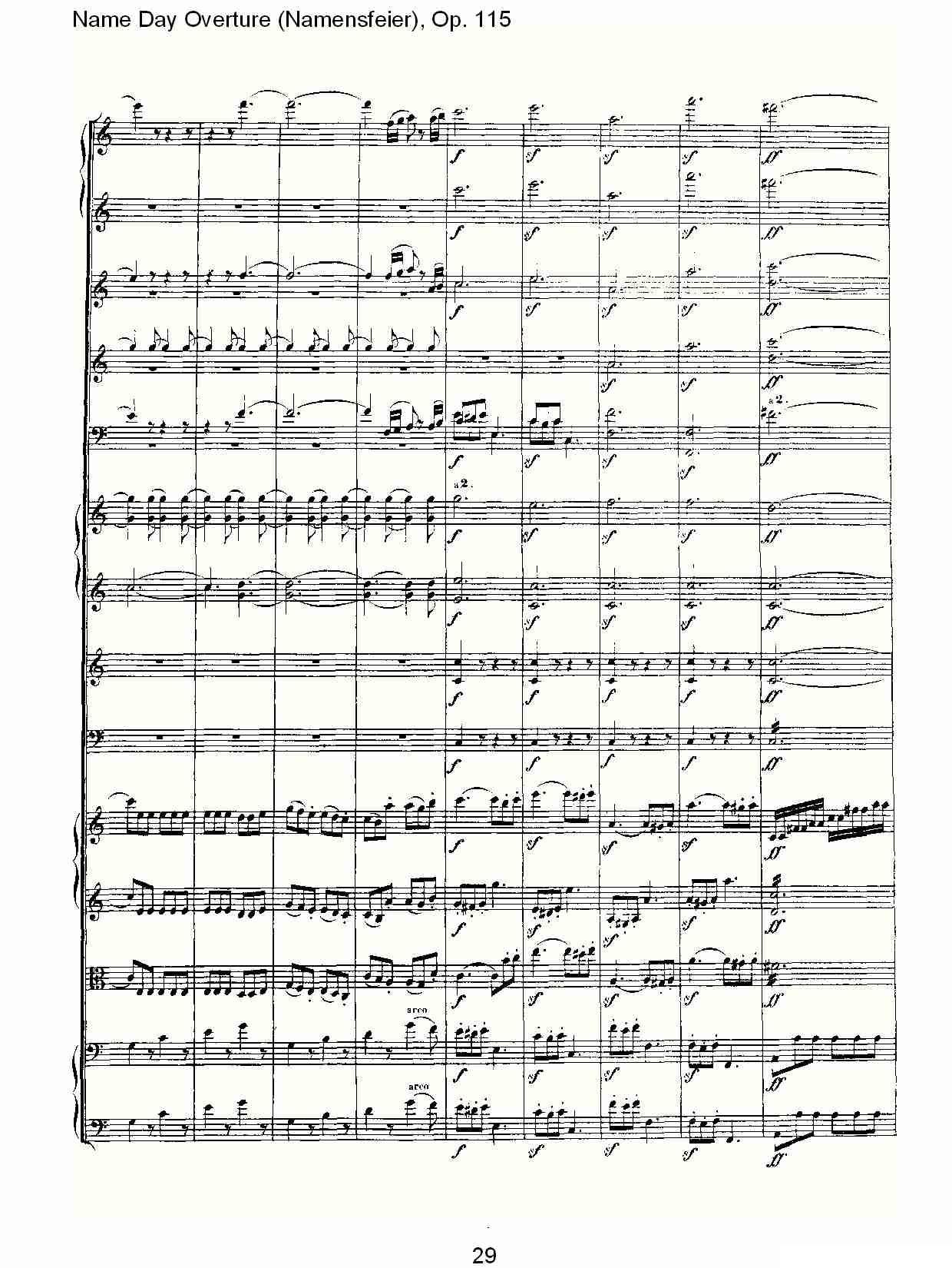 Name Day Overture（Namensfeier)，Op.11）其它曲谱（图29）