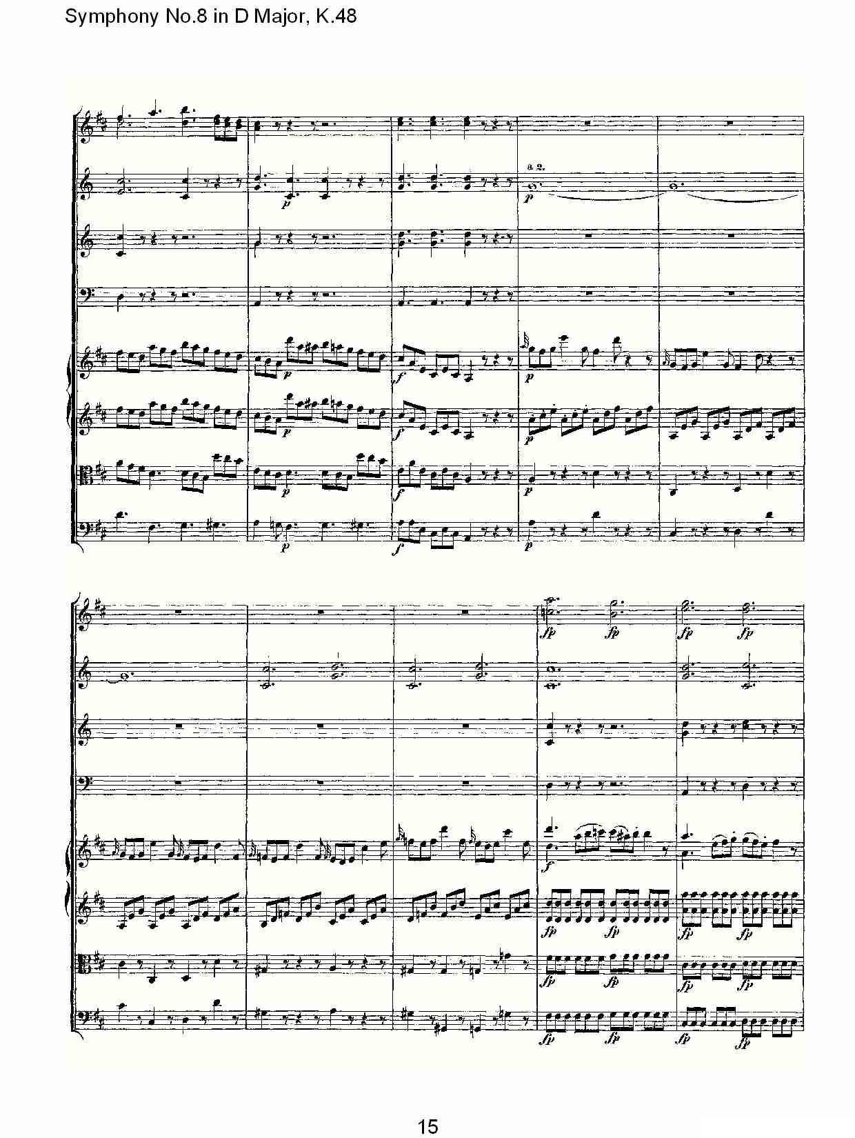 Symphony No.8 in D Major, K.48（D大调第八交响曲K.48）其它曲谱（图15）