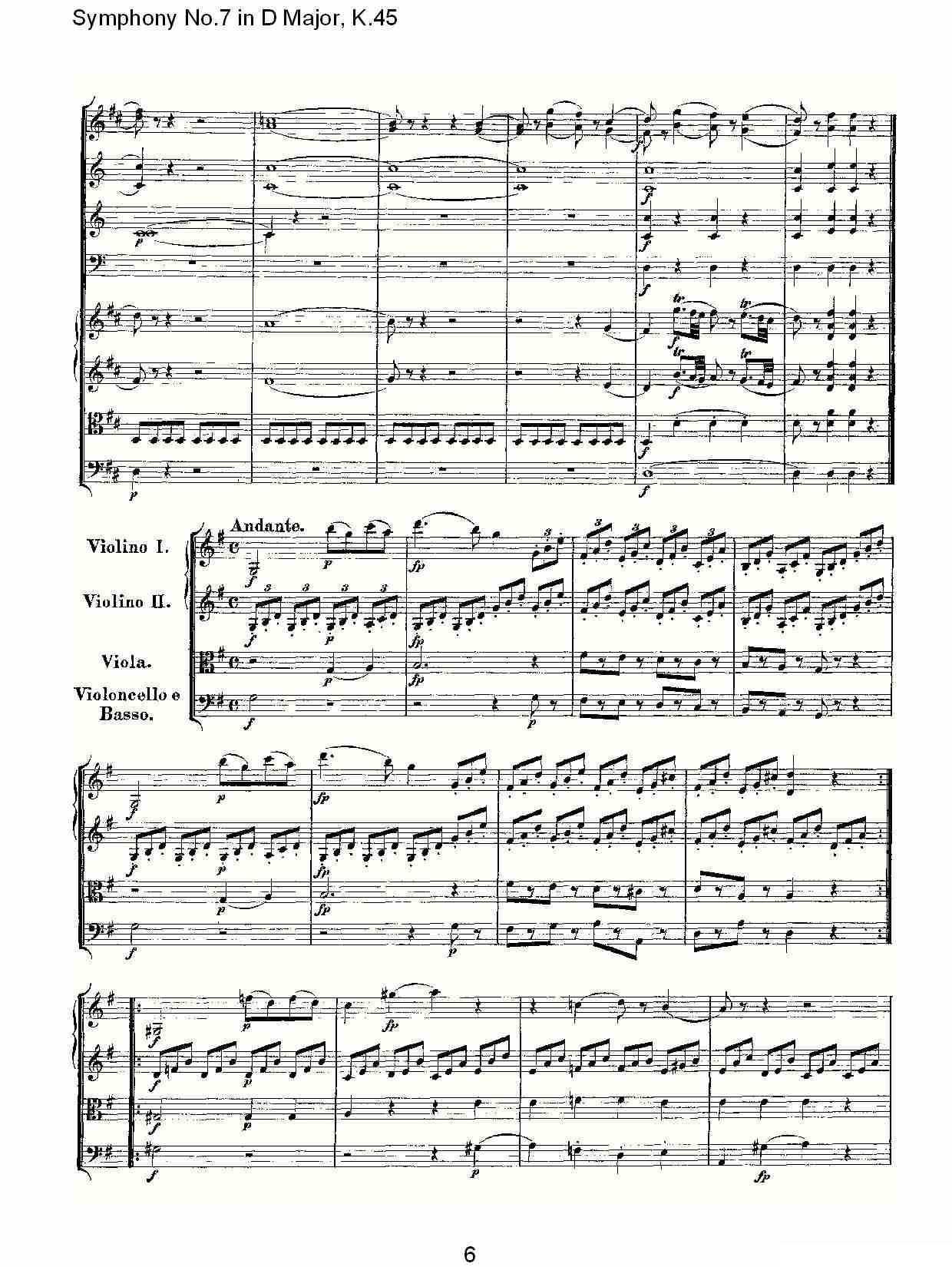 Symphony No.7 in D Major, K.45（D大调第七交响曲K.45）其它曲谱（图6）