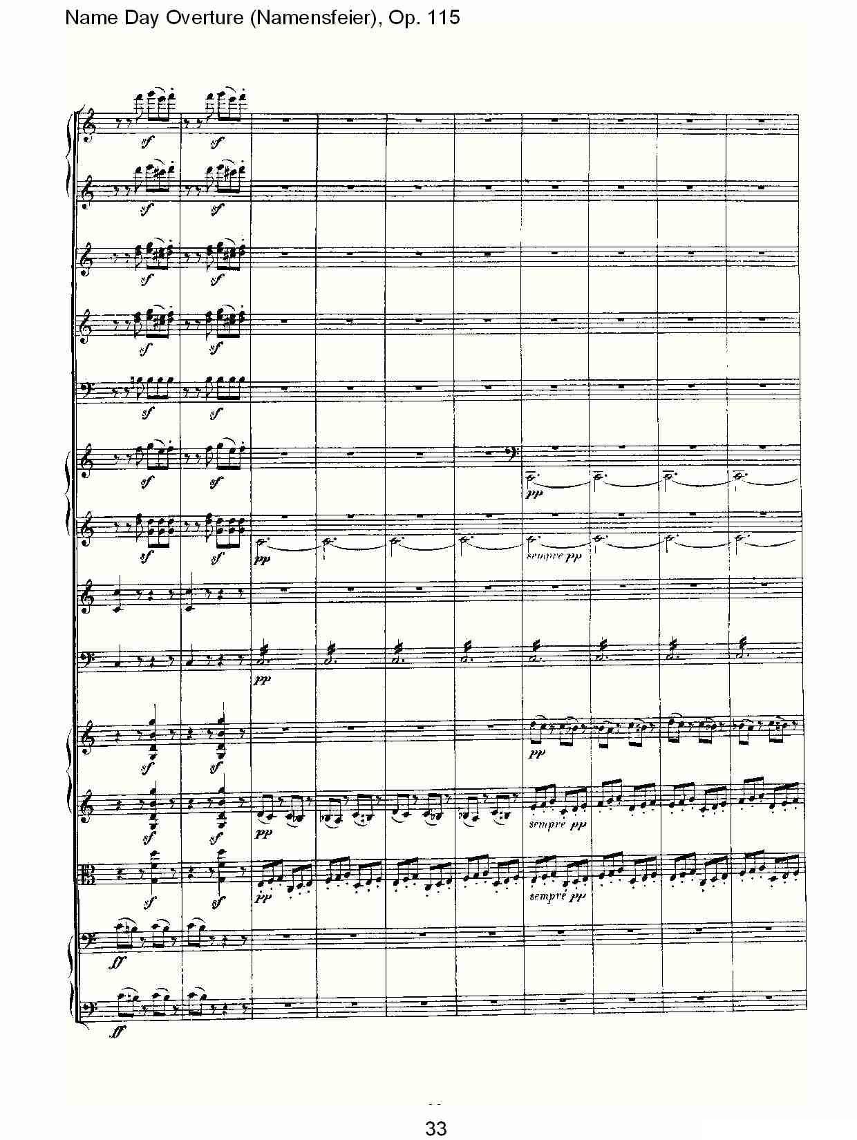 Name Day Overture（Namensfeier)，Op.11）其它曲谱（图33）