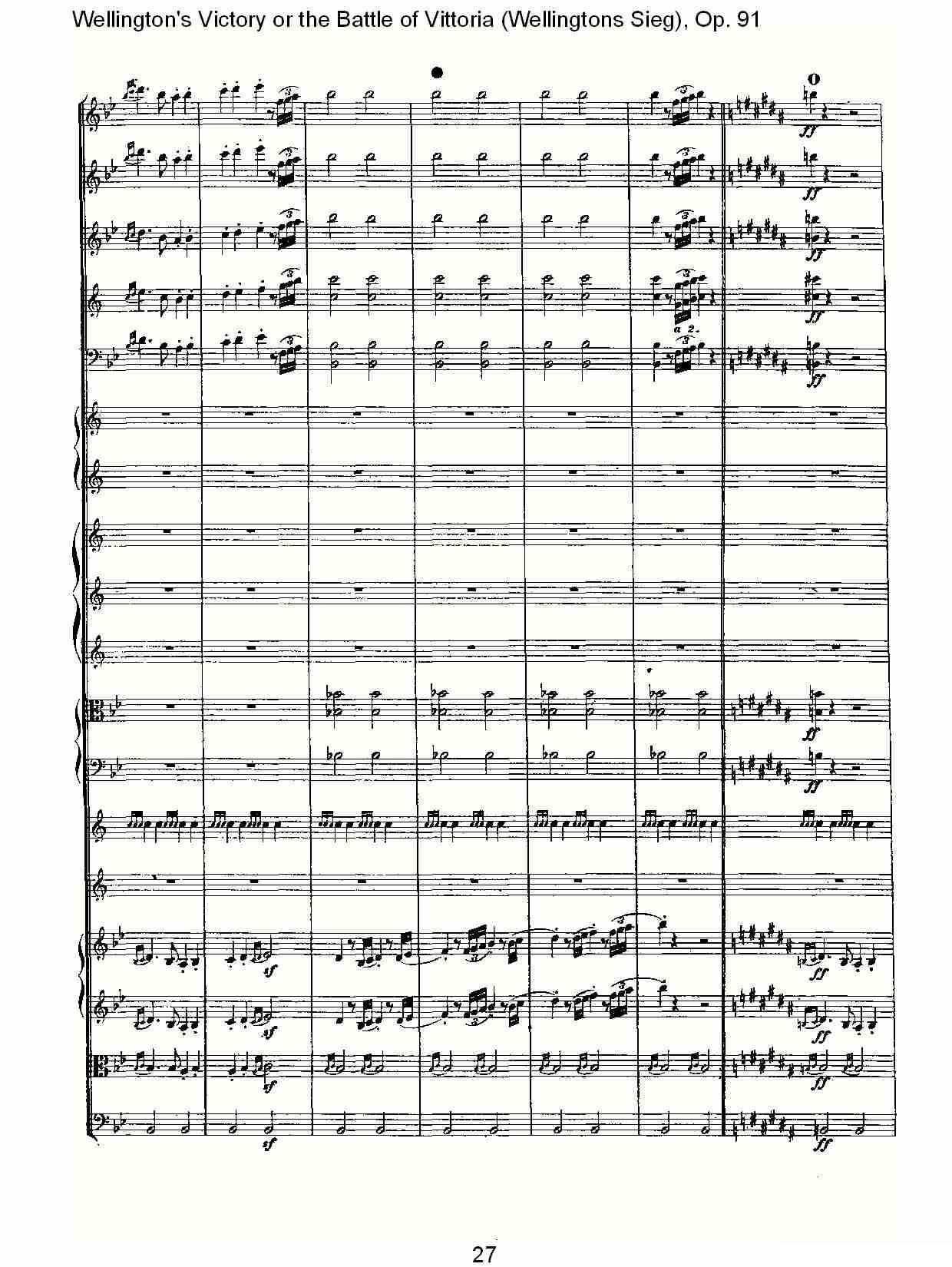 Wellingtons Sieg（ Op.91 第一乐章（一））其它曲谱（图27）