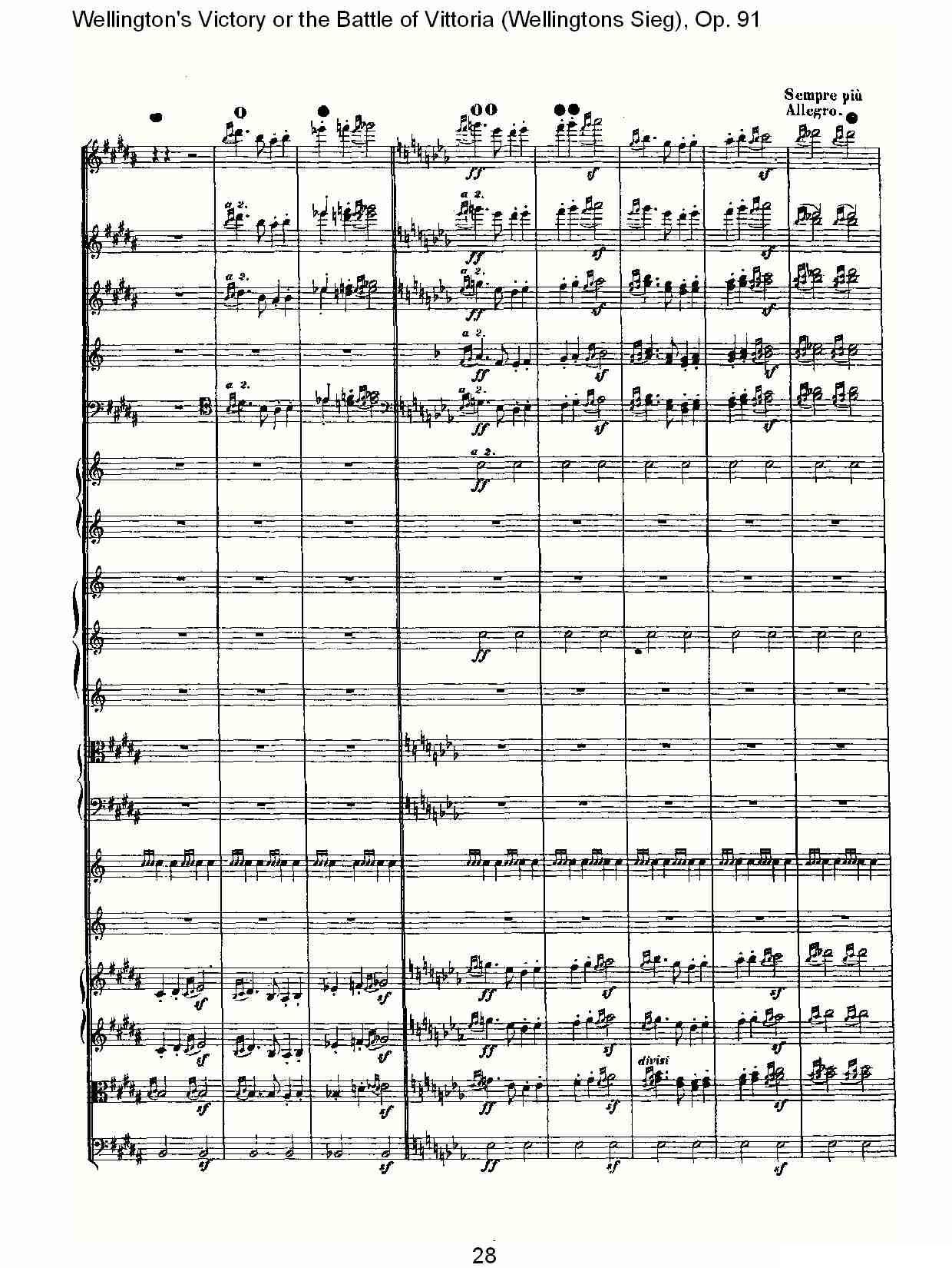 Wellingtons Sieg（ Op.91 第一乐章（一））其它曲谱（图28）