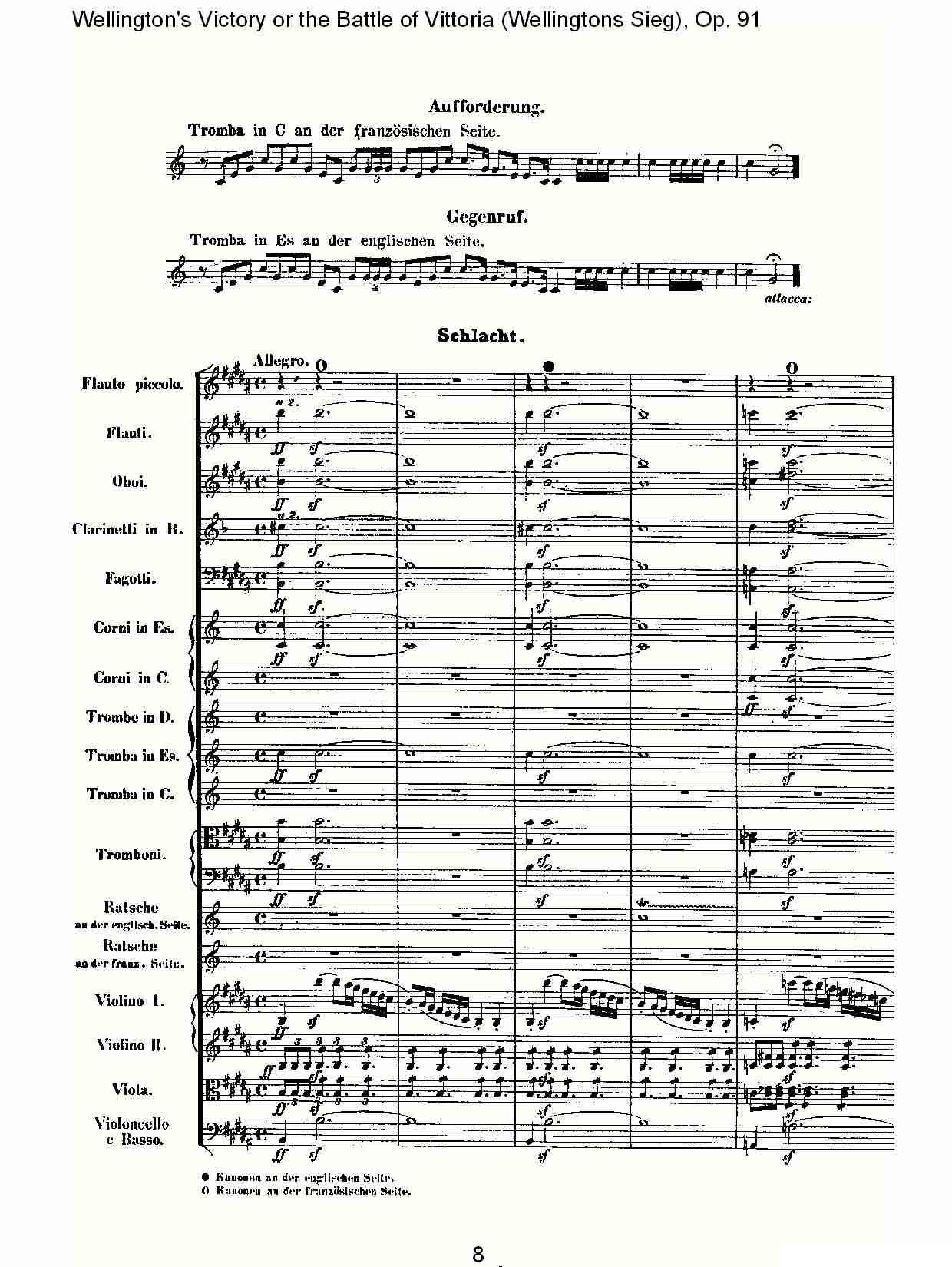 Wellingtons Sieg（ Op.91 第一乐章（一））其它曲谱（图8）