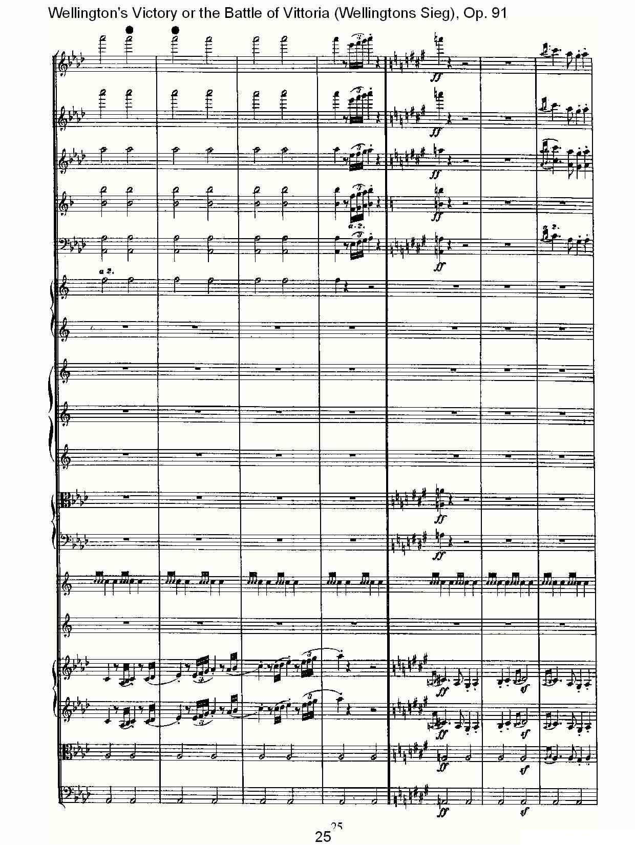 Wellingtons Sieg（ Op.91 第一乐章（一））其它曲谱（图25）