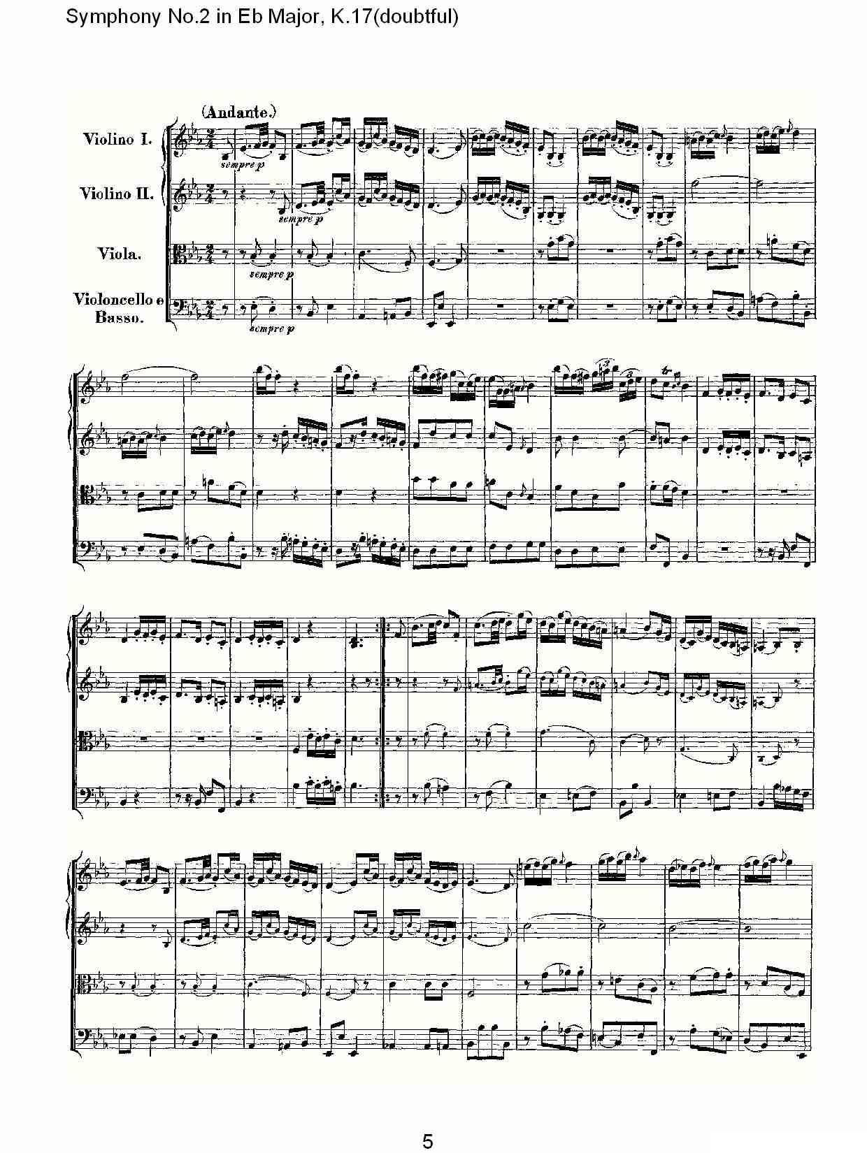 Symphony No.2 in Bb Major（doubtful))，K.1）其它曲谱（图5）