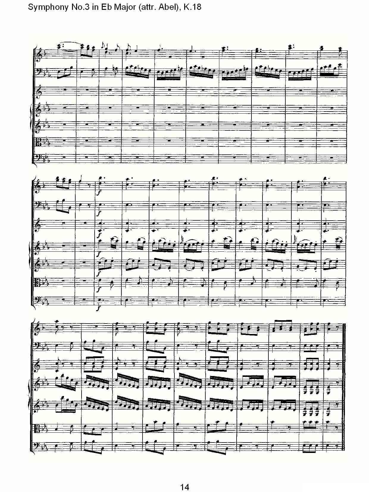 Symphony No.3 in Eb Major（attr. Abel)， K.1）其它曲谱（图15）
