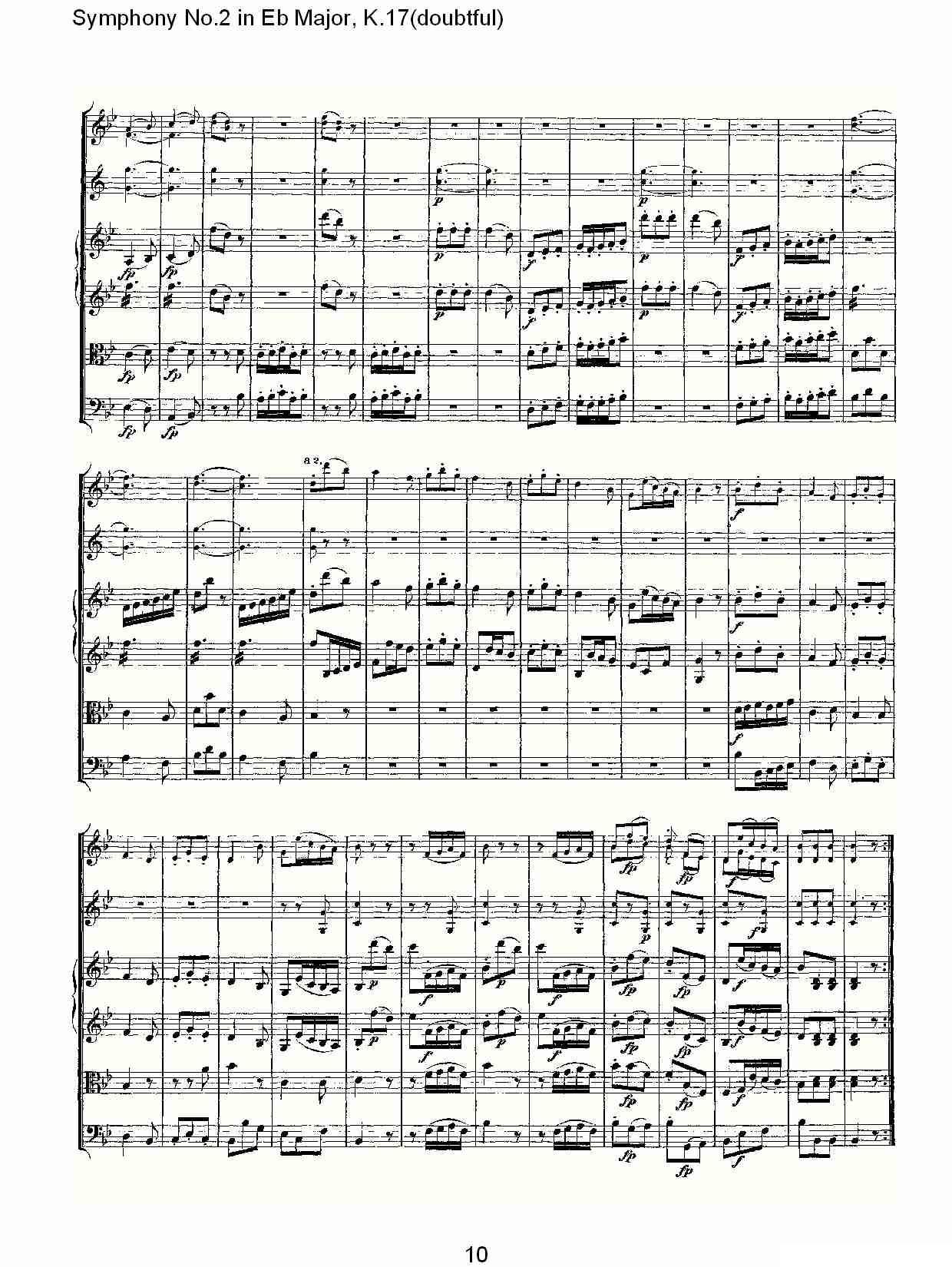 Symphony No.2 in Bb Major（doubtful))，K.1）其它曲谱（图10）