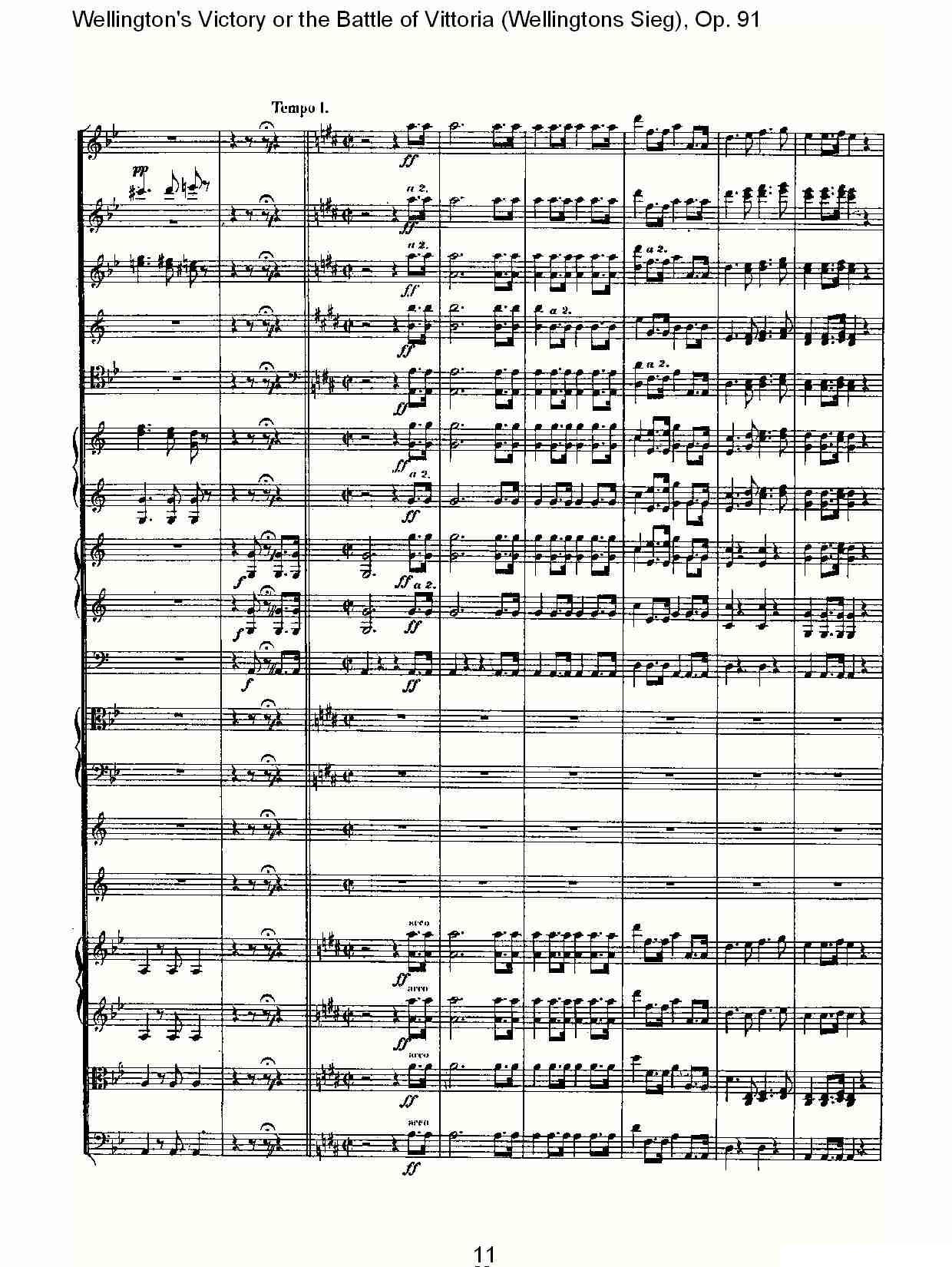 Wellingtons Sieg（ Op.91 第二乐章）其它曲谱（图11）