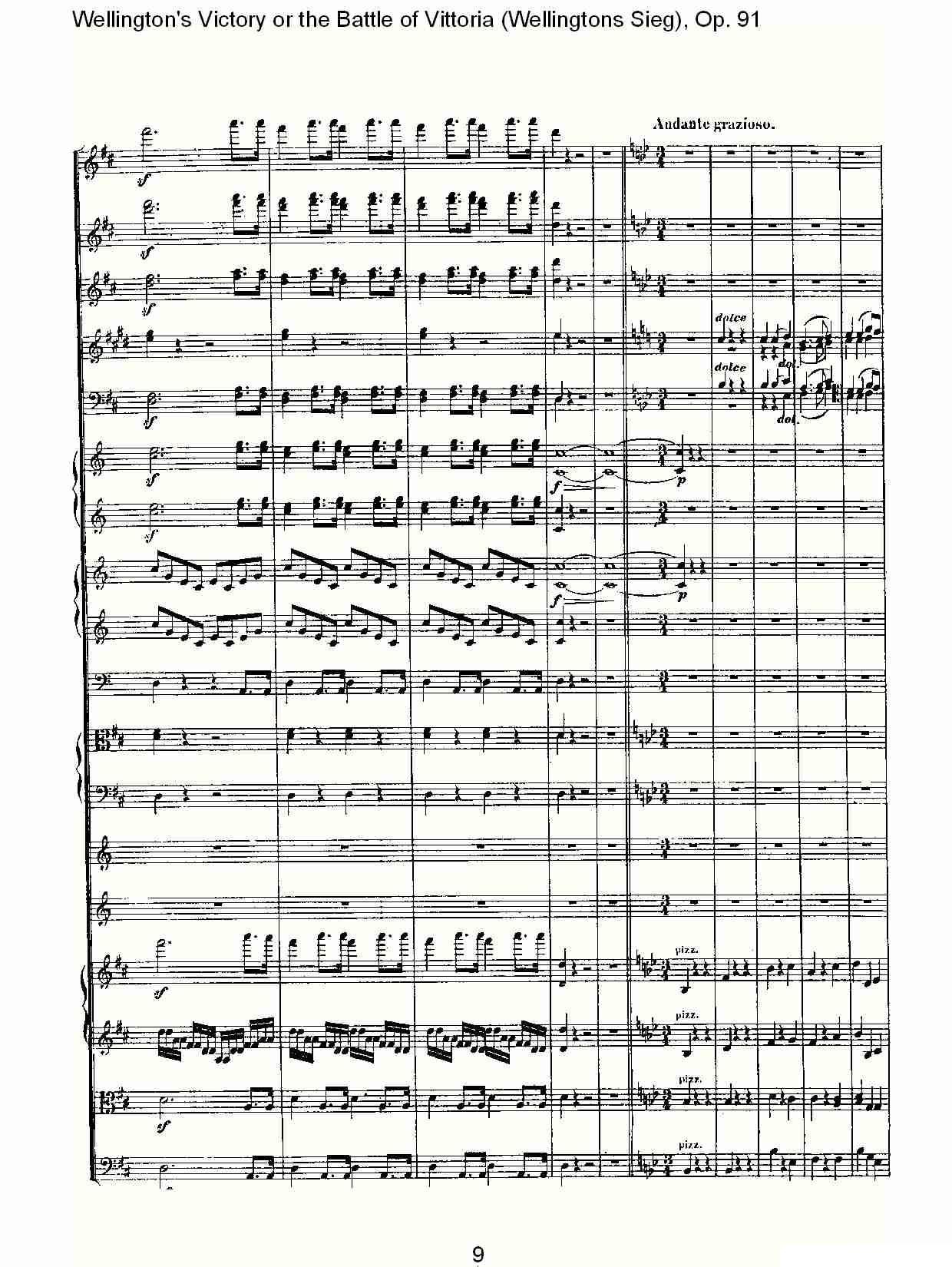 Wellingtons Sieg（ Op.91 第二乐章）其它曲谱（图9）