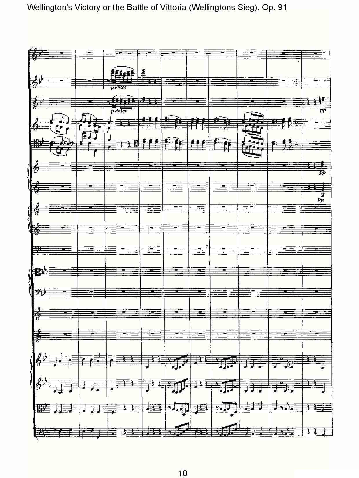 Wellingtons Sieg（ Op.91 第二乐章）其它曲谱（图10）