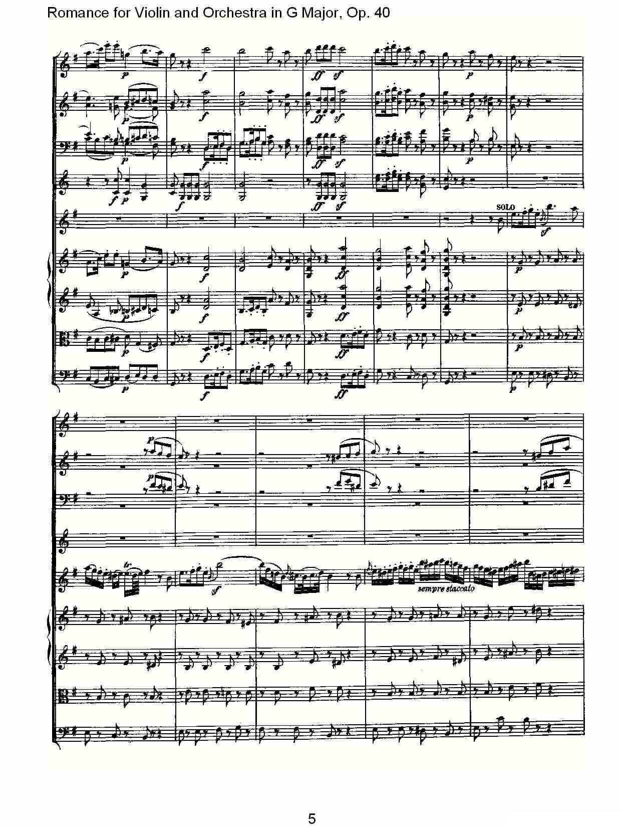 G小调小提琴与管弦乐罗曼曲Op.40其它曲谱（图5）