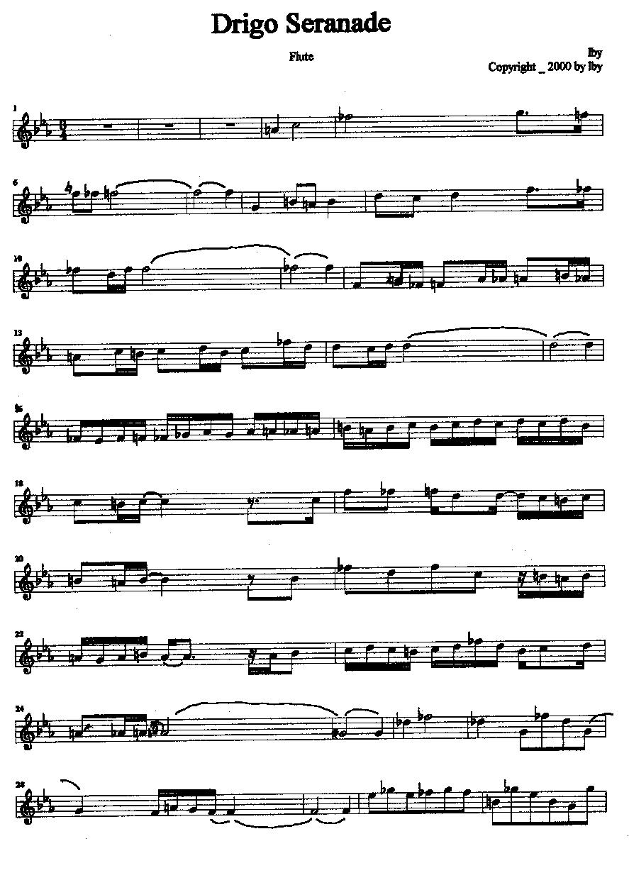 Drigo serenade（德利果小夜曲）其它曲谱（图1）