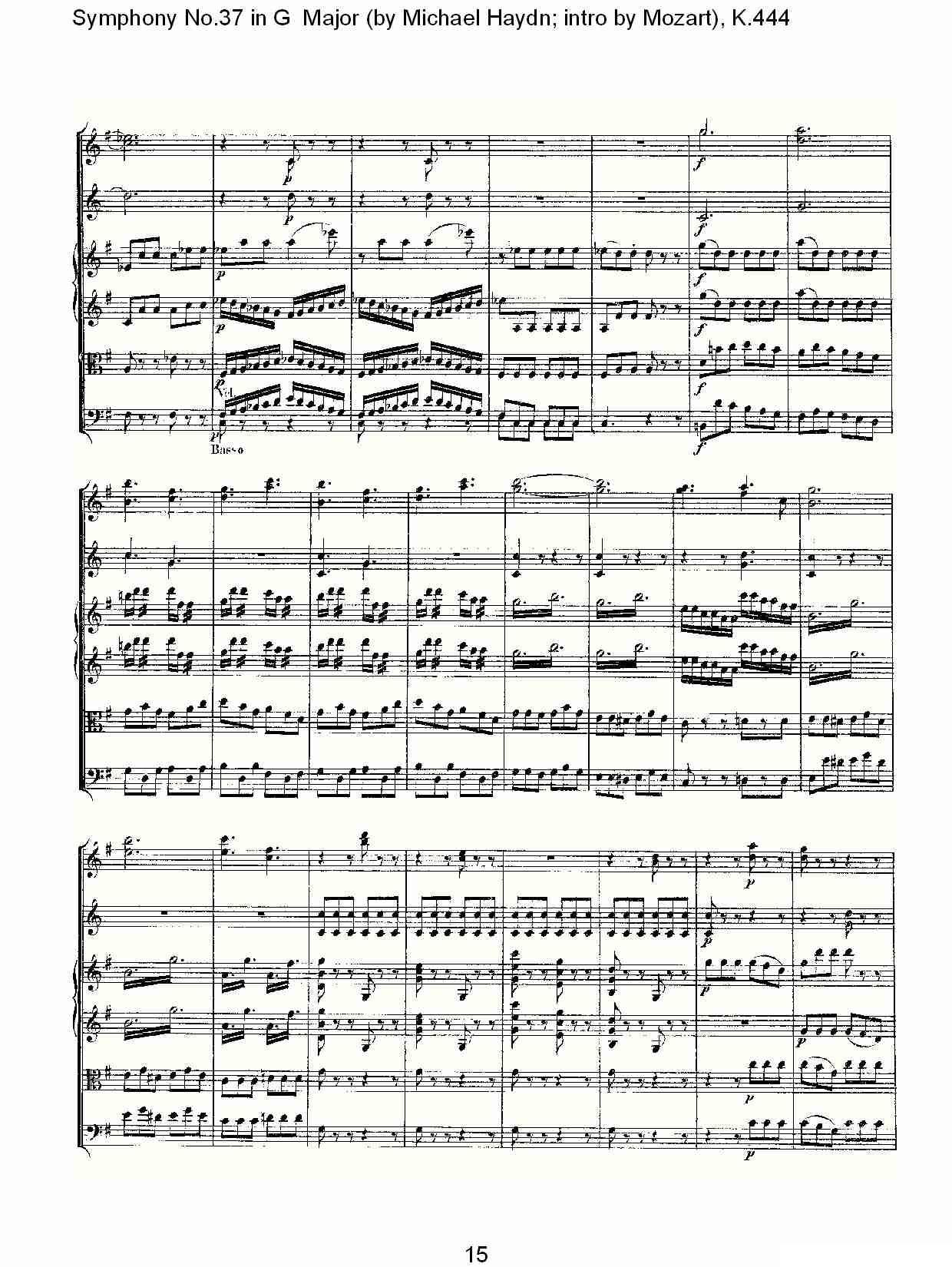Symphony No.37 in G Major（G大调第三十七交响曲K.444）其它曲谱（图14）