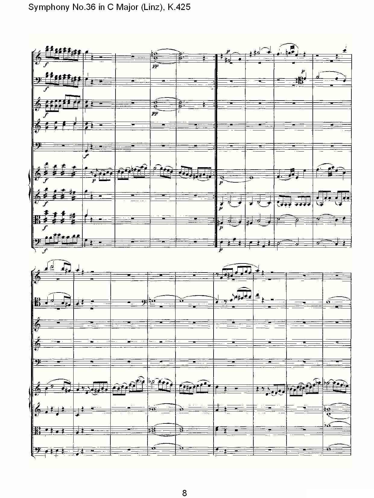 C大调第三十六交响曲K.425（一）其它曲谱（图8）