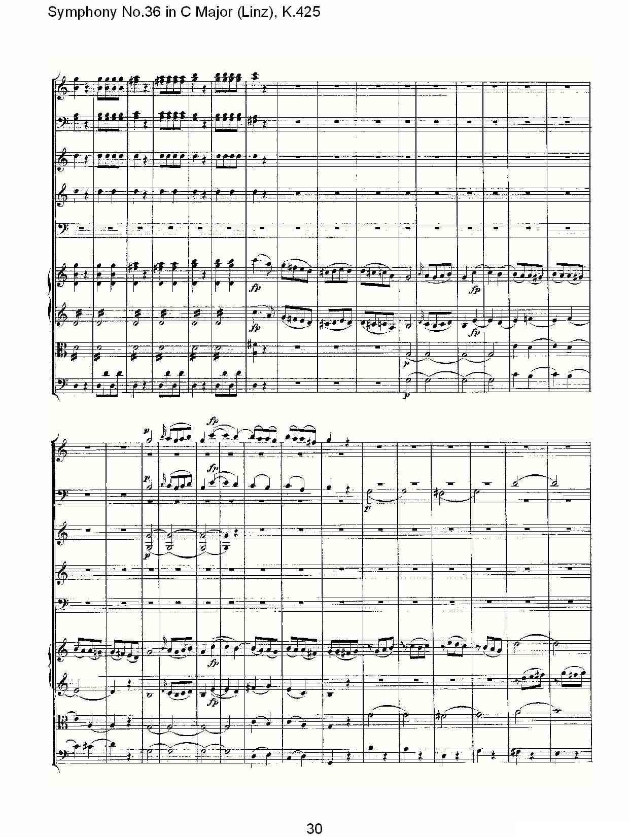 C大调第三十六交响曲K.425（一）其它曲谱（图30）