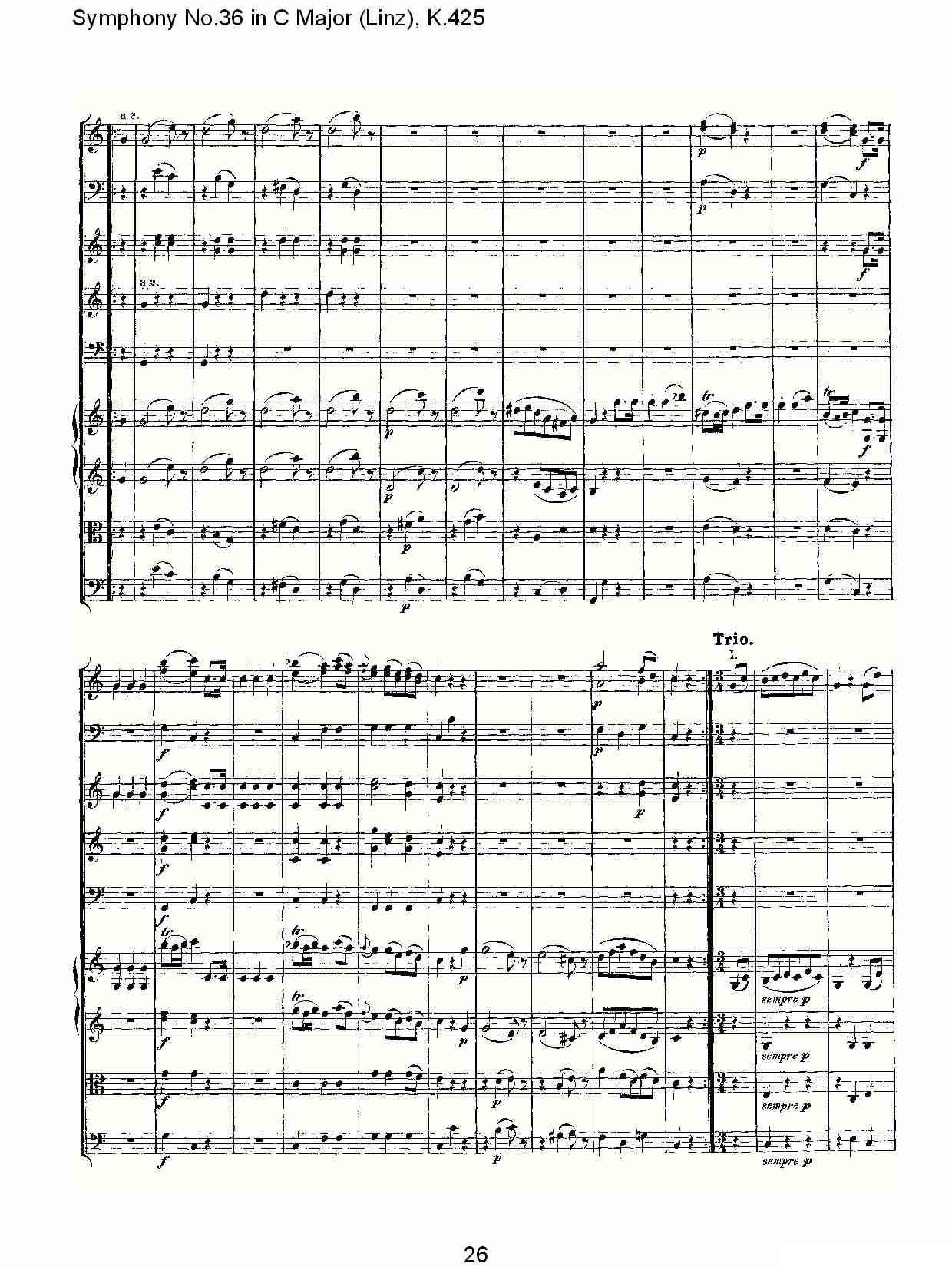 C大调第三十六交响曲K.425（一）其它曲谱（图26）