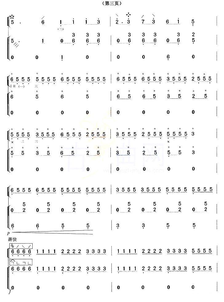 旱天雷（琵琶+古筝）其它曲谱（图3）