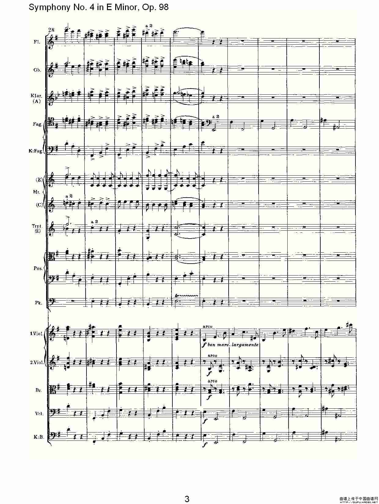 E小调第四交响曲, Op.98 第四乐章其它曲谱（图2）