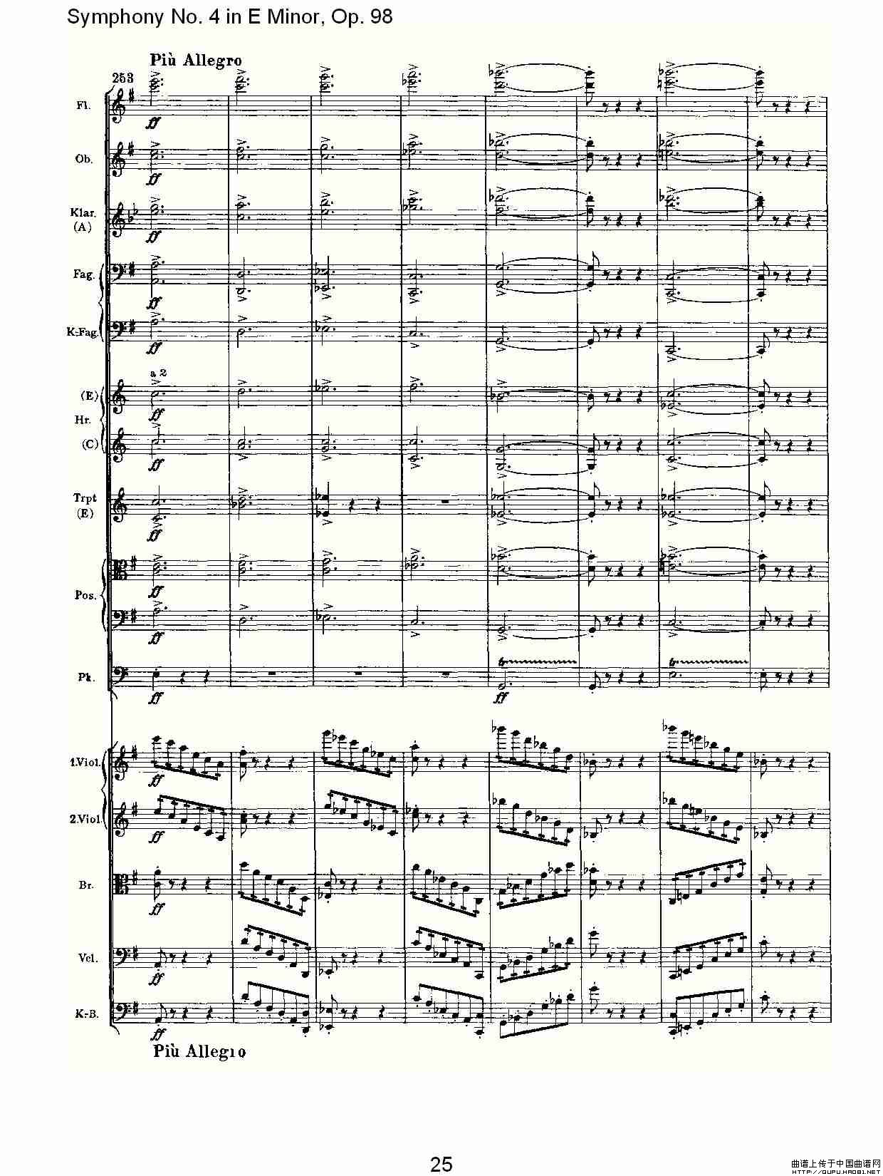 E小调第四交响曲, Op.98 第四乐章其它曲谱（图13）