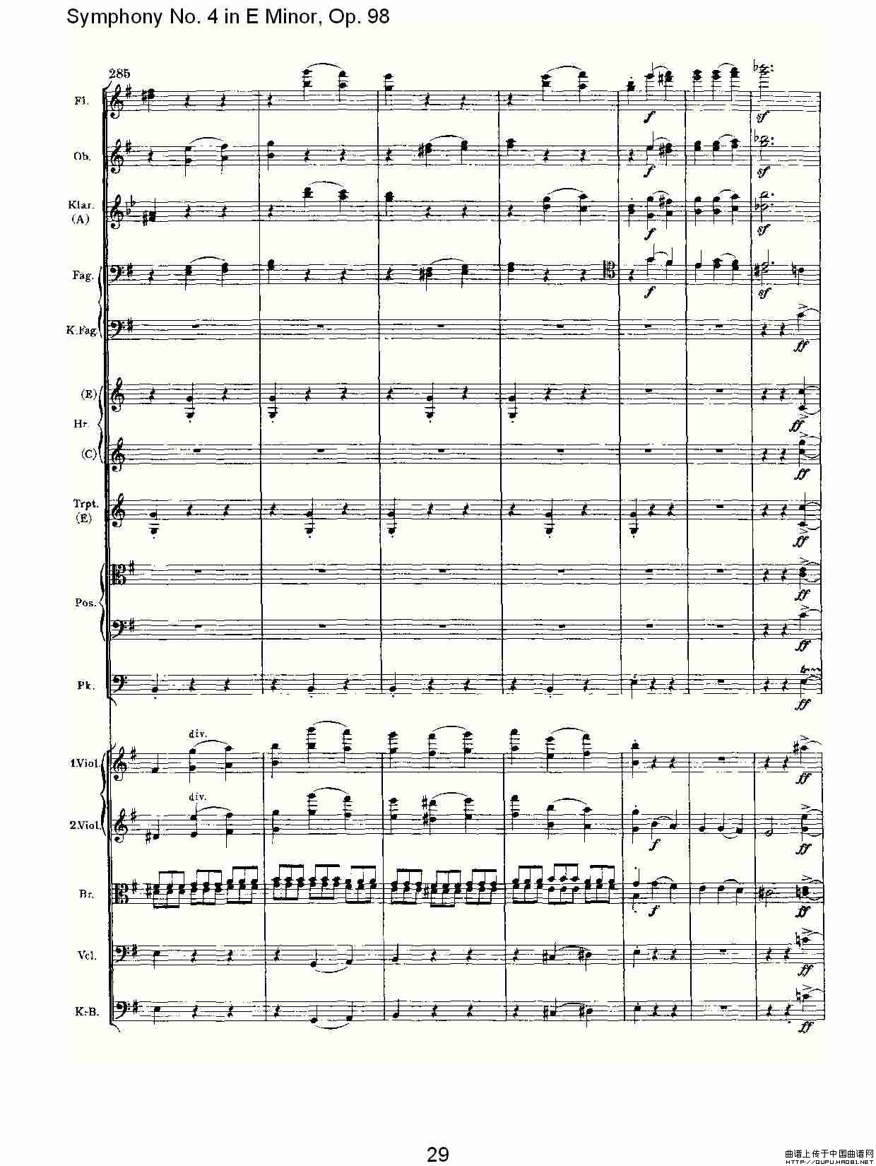 E小调第四交响曲, Op.98 第四乐章其它曲谱（图15）