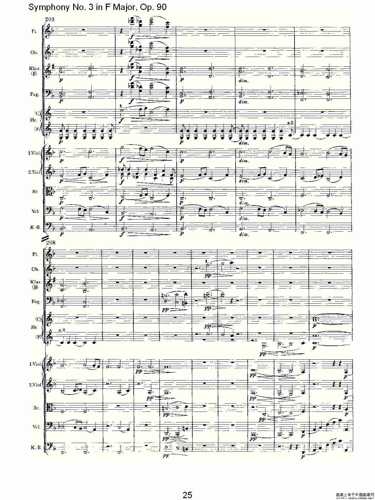 F大调第三交响曲, Op.90第一乐章其它曲谱（图13）
