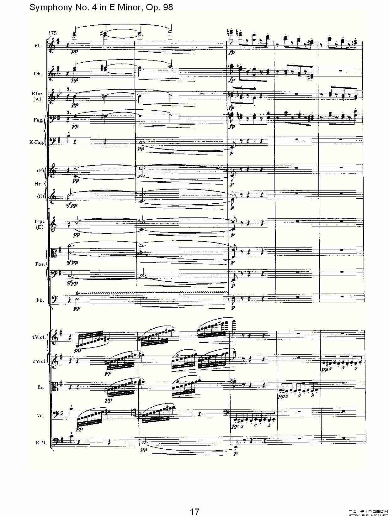 E小调第四交响曲, Op.98 第四乐章其它曲谱（图9）