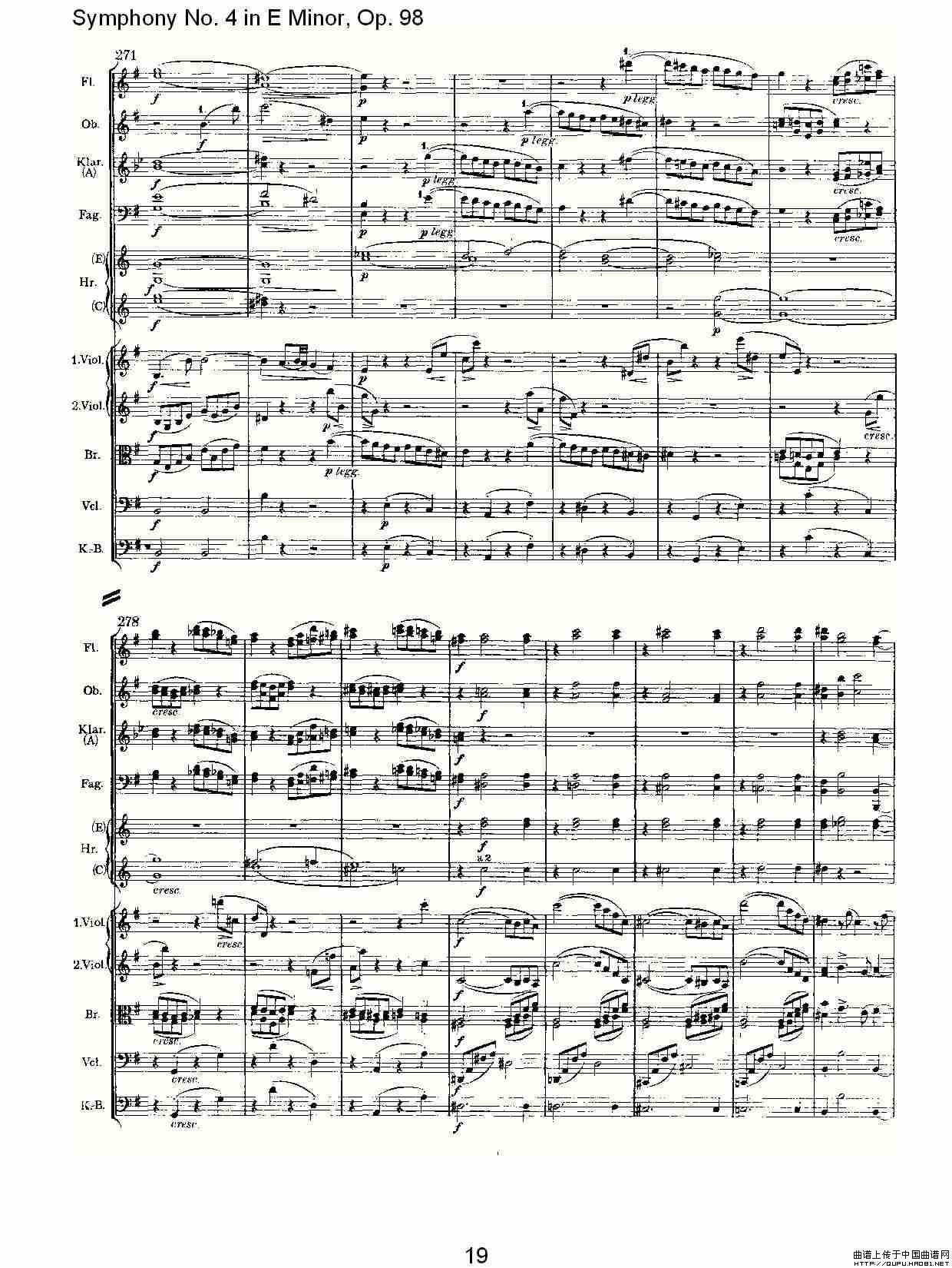 E小调第四交响曲, Op.98 第一乐章其它曲谱（图10）
