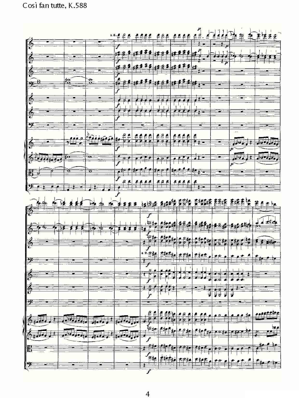 Cosě fan tutte, K.588其它曲谱（图4）