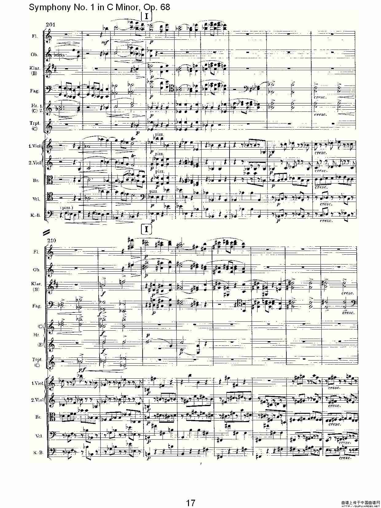 C小调第一交响曲, Op.68 第四乐章（一）其它曲谱（图9）