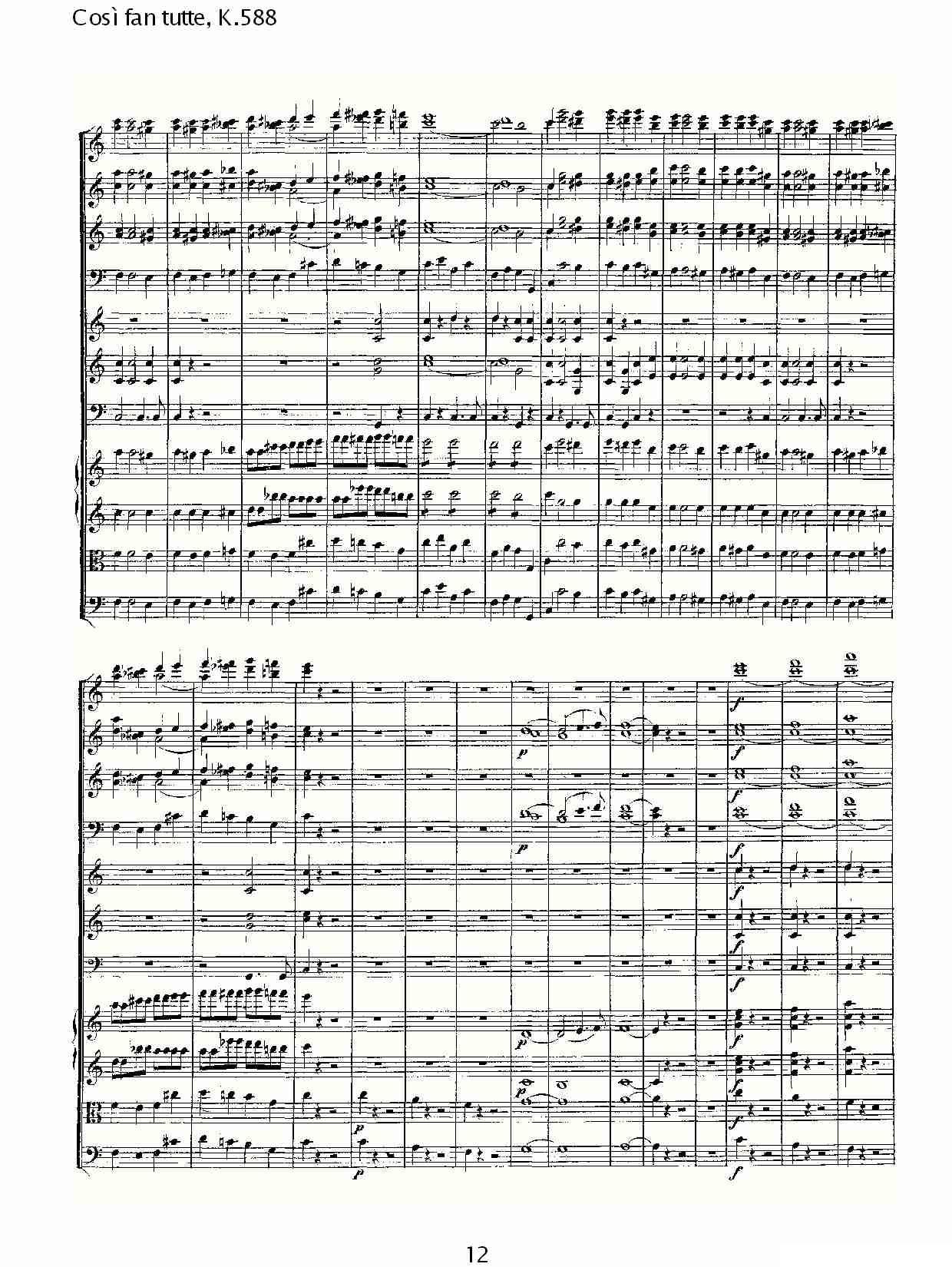 Cosě fan tutte, K.588其它曲谱（图12）