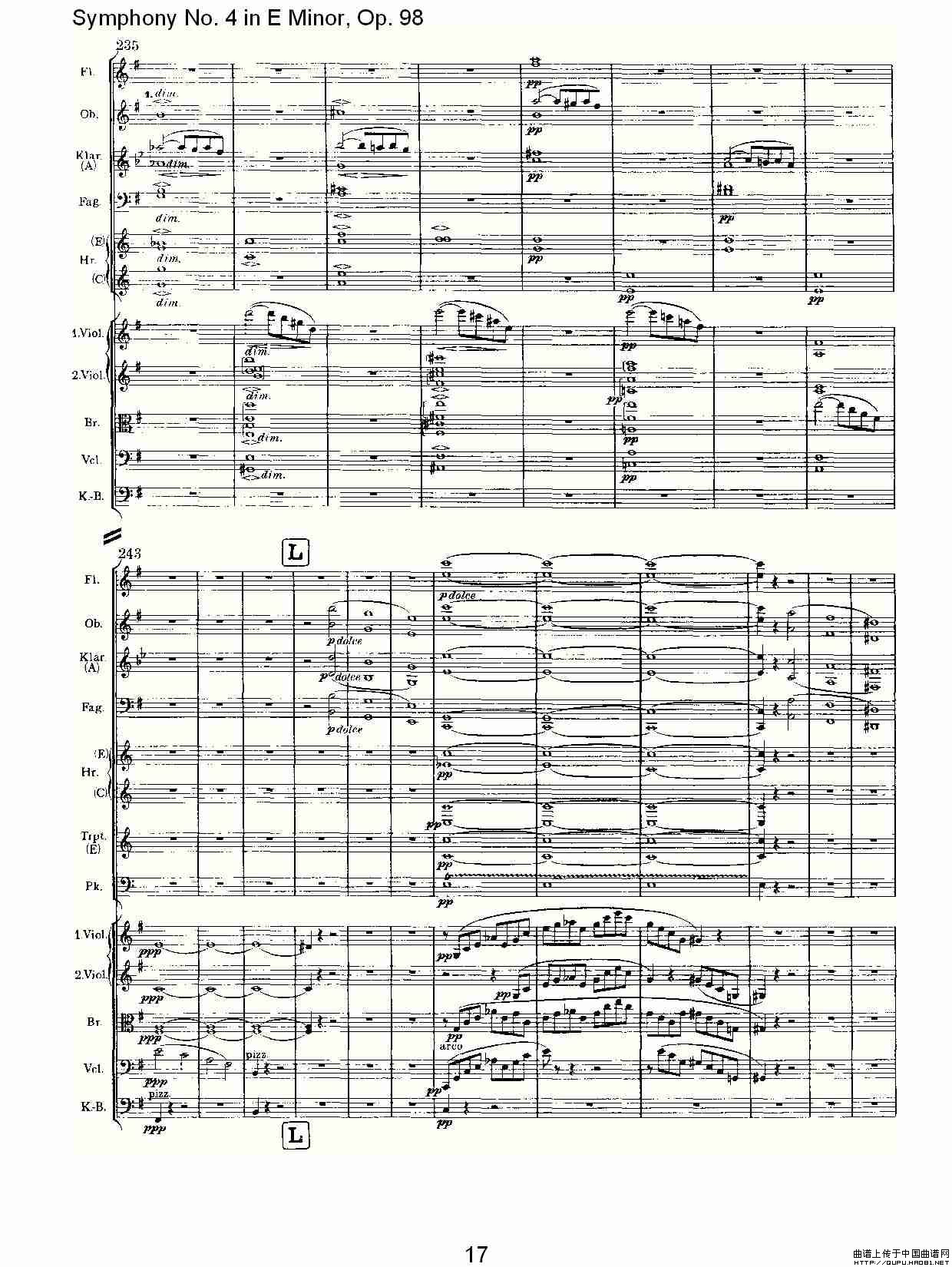 E小调第四交响曲, Op.98 第一乐章其它曲谱（图9）