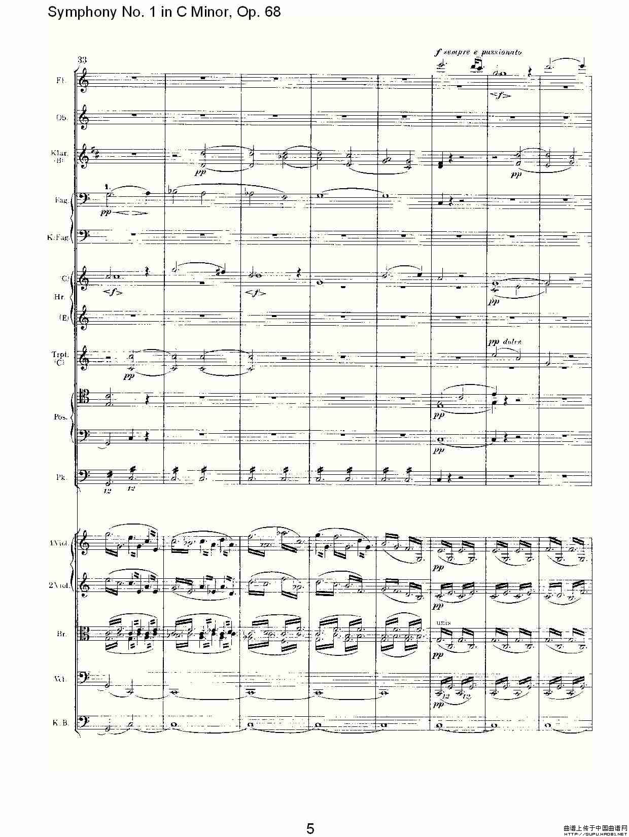 C小调第一交响曲, Op.68 第四乐章（一）其它曲谱（图3）