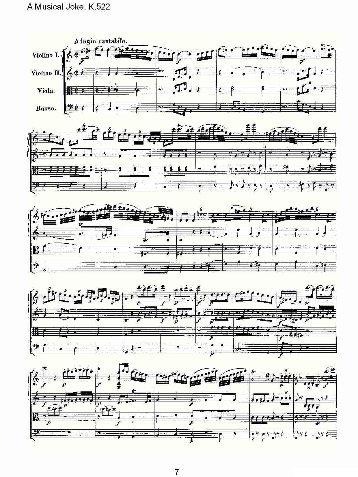 A Musical Joke, K.522其它曲谱（图7）