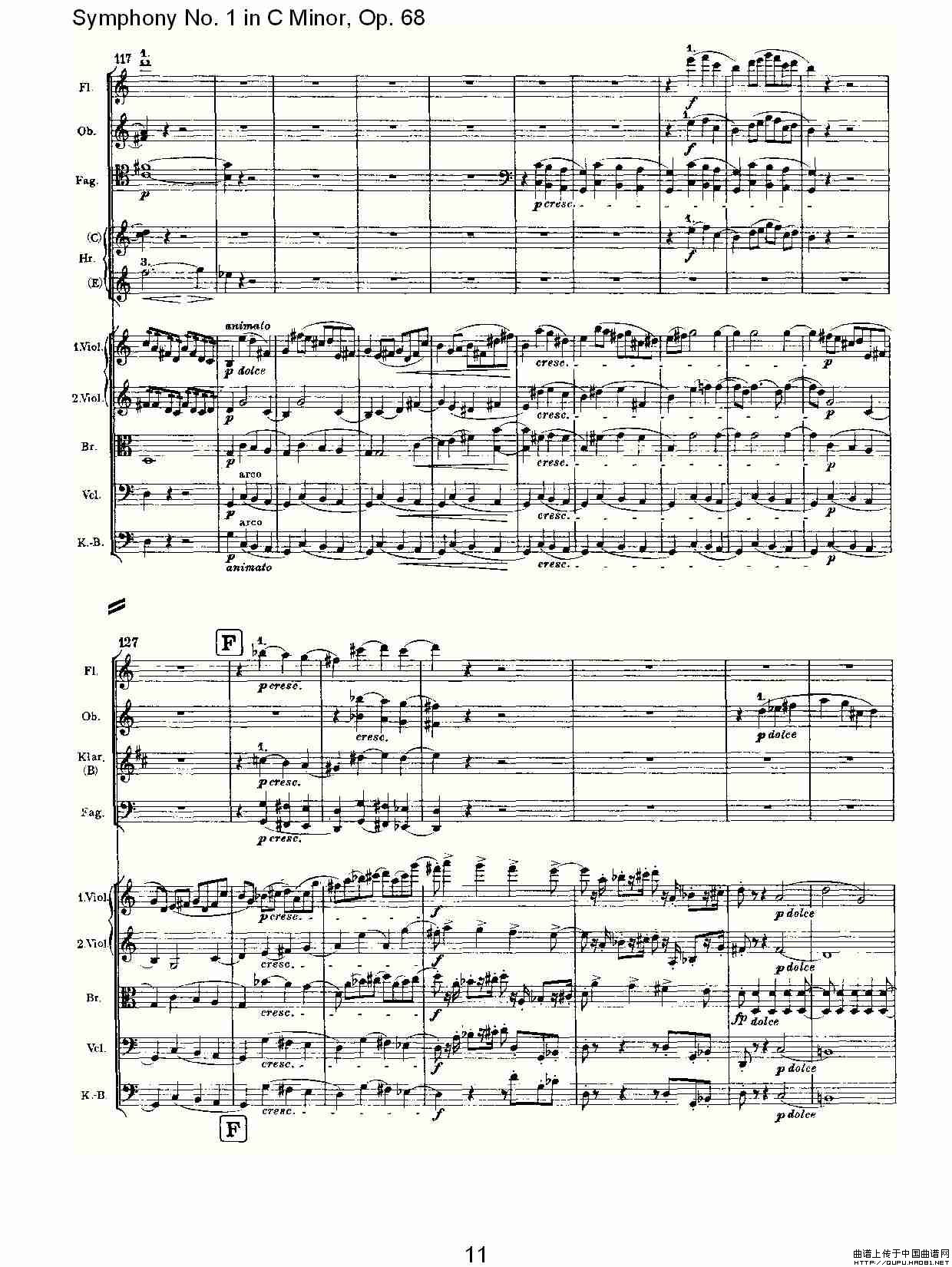 C小调第一交响曲, Op.68 第四乐章（一）其它曲谱（图6）
