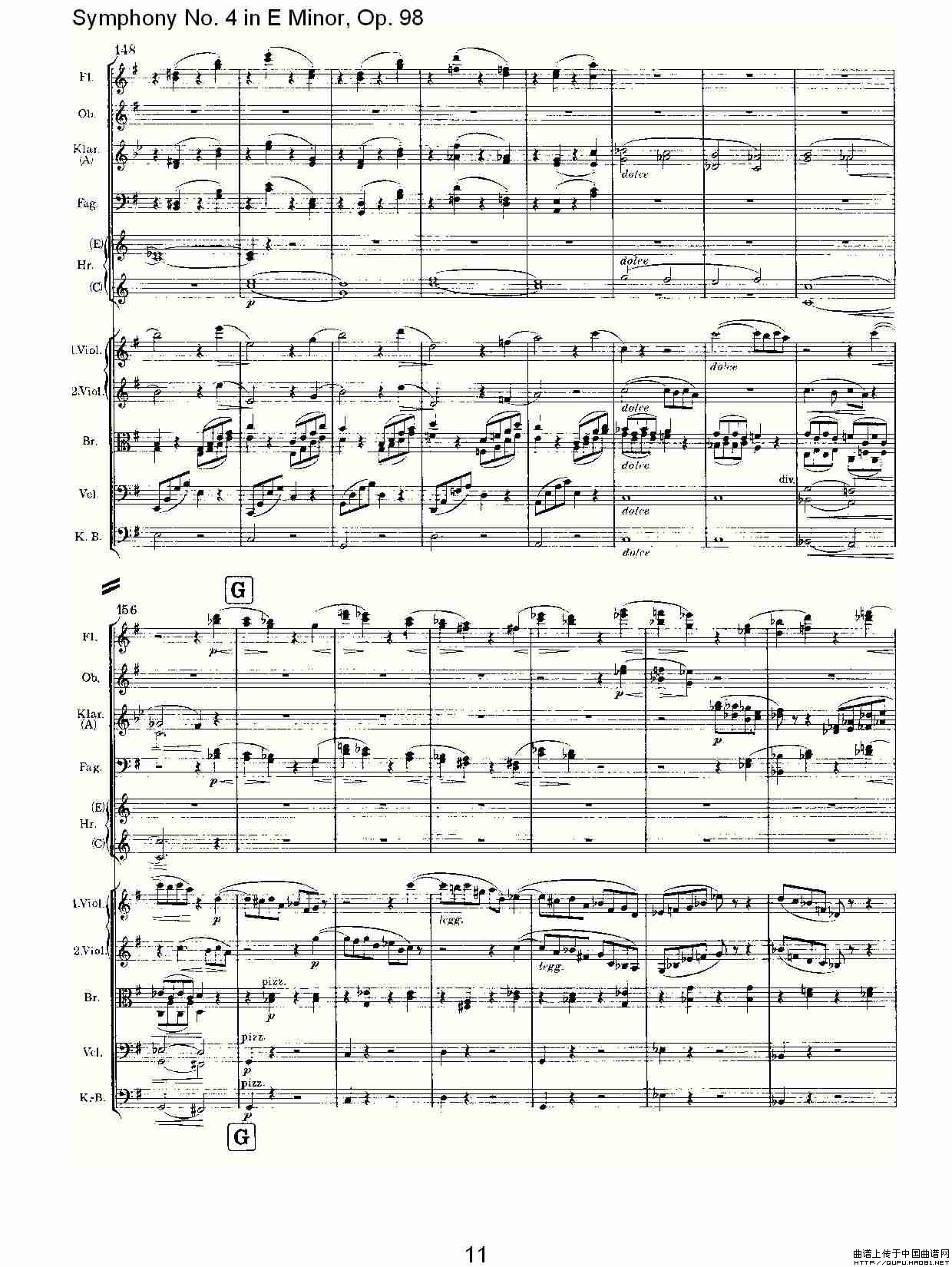 E小调第四交响曲, Op.98 第一乐章其它曲谱（图6）