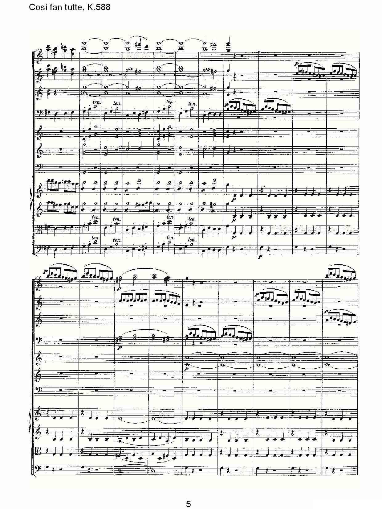 Cosě fan tutte, K.588其它曲谱（图5）