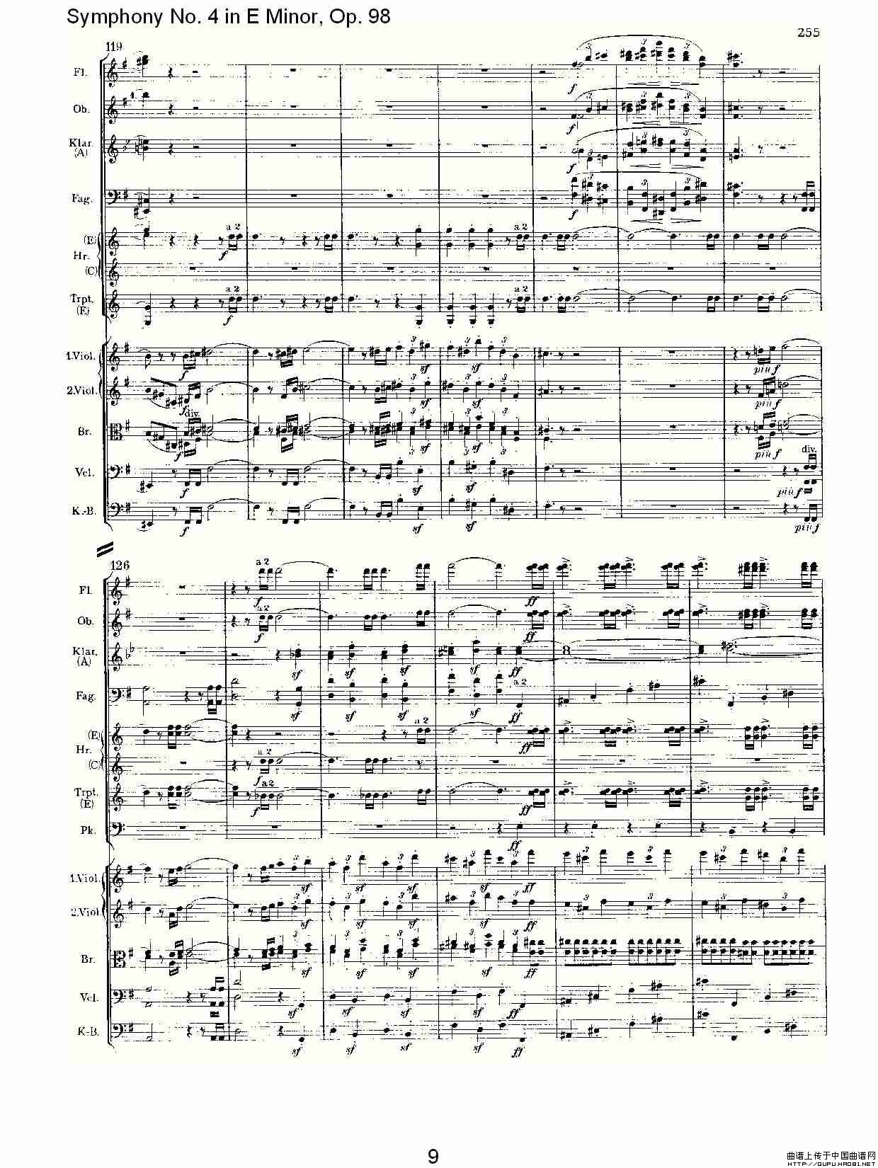 E小调第四交响曲, Op.98 第一乐章其它曲谱（图5）