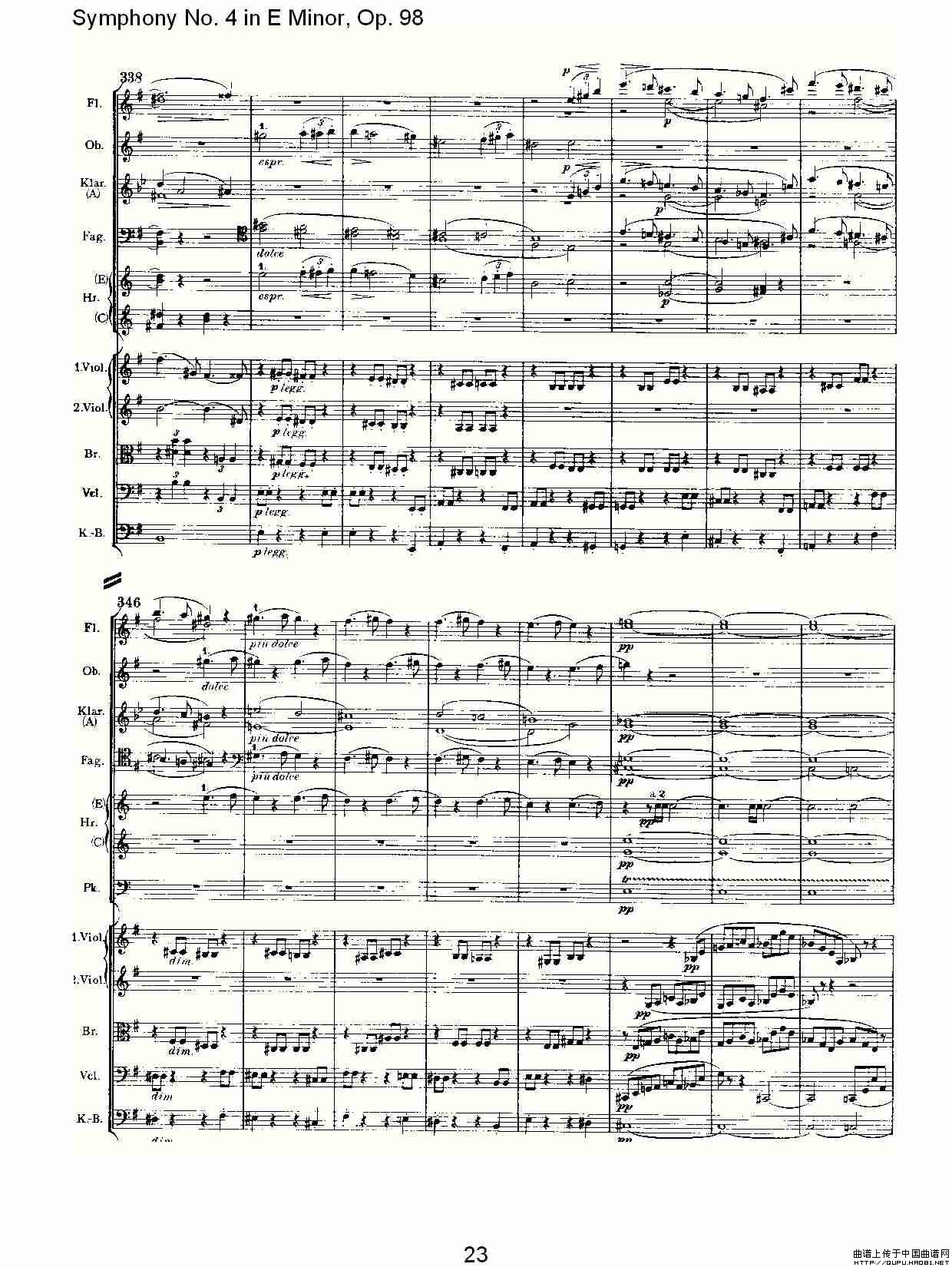 E小调第四交响曲, Op.98 第一乐章其它曲谱（图12）