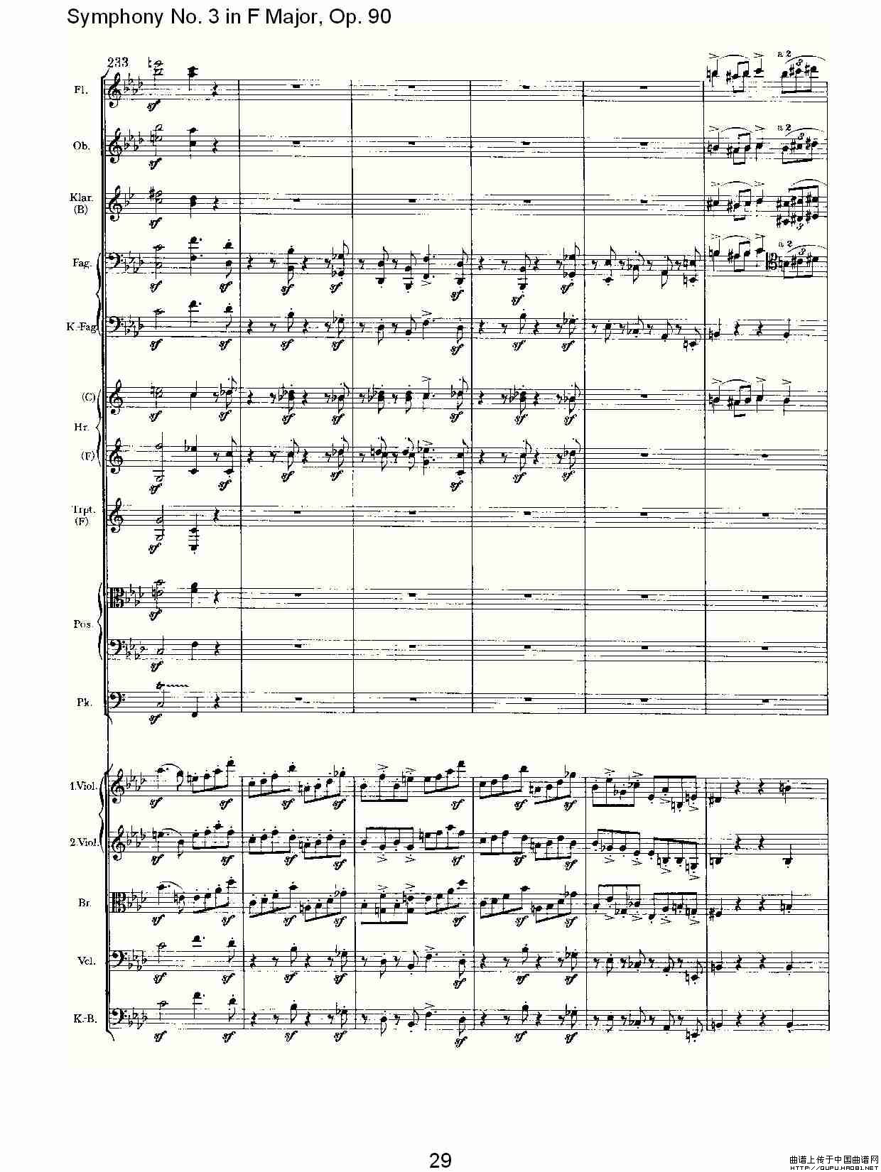 F大调第三交响曲, Op.90第四乐章其它曲谱（图15）