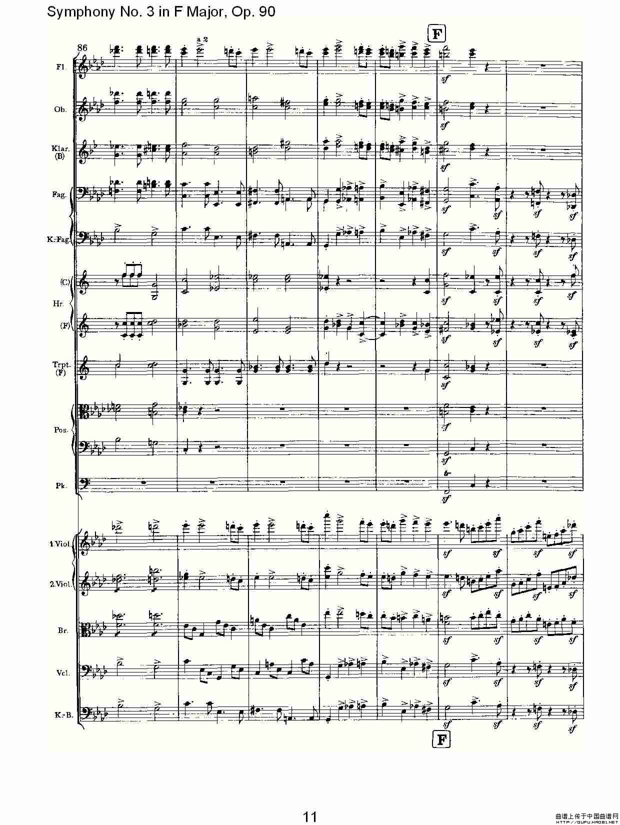 F大调第三交响曲, Op.90第四乐章其它曲谱（图6）