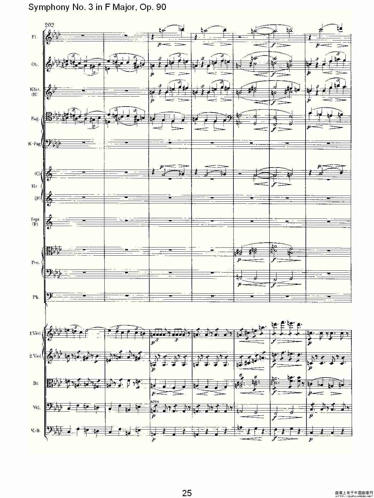F大调第三交响曲, Op.90第四乐章其它曲谱（图13）