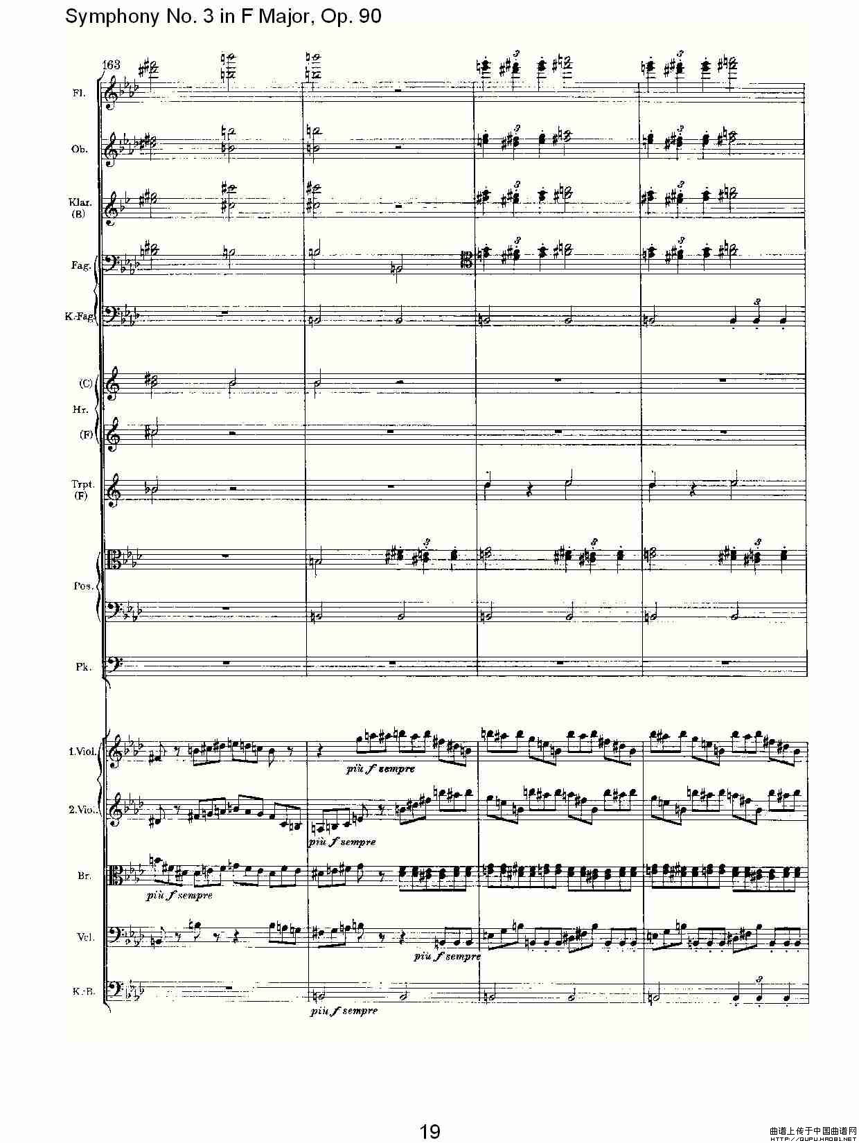 F大调第三交响曲, Op.90第四乐章其它曲谱（图10）