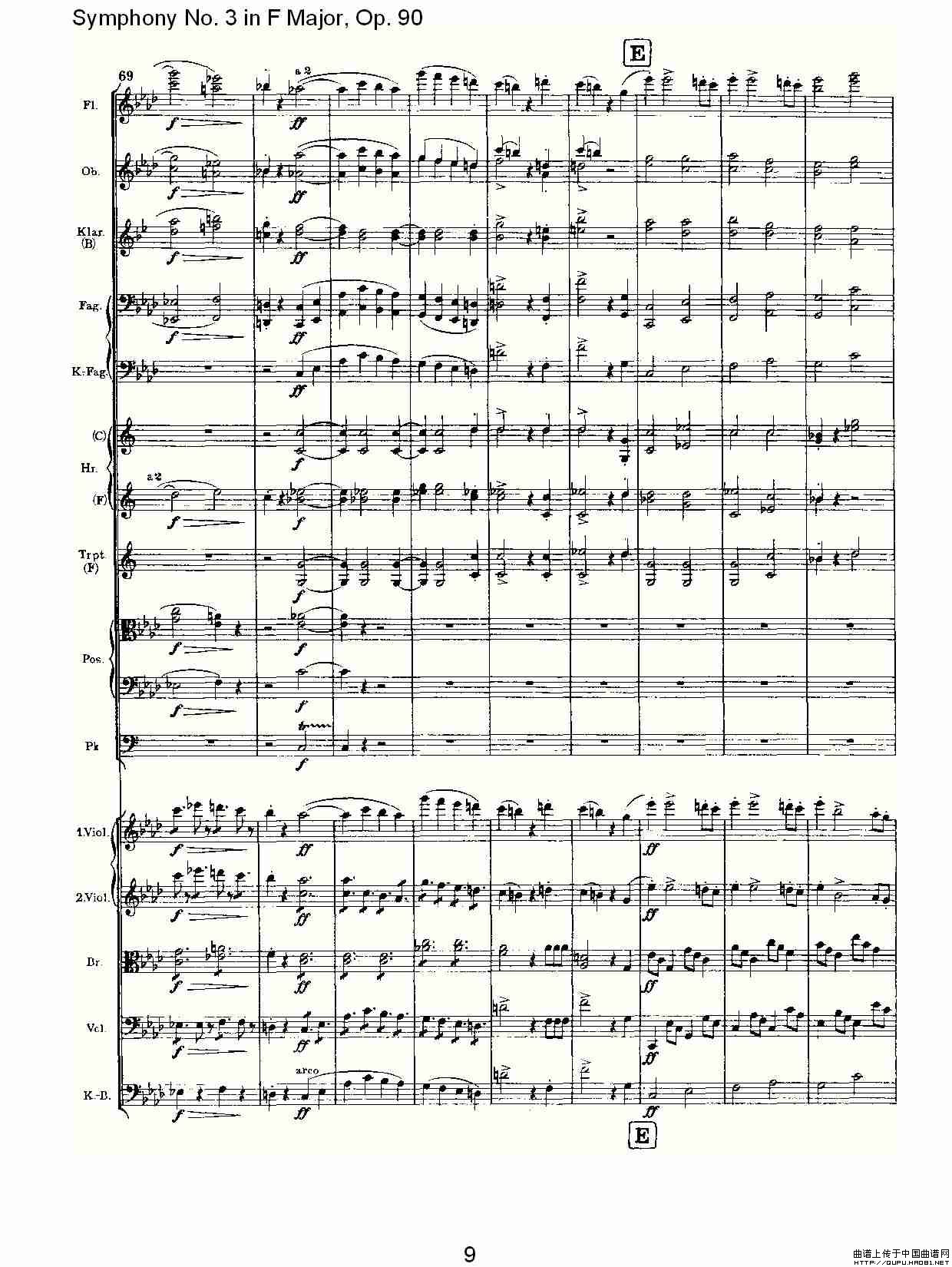 F大调第三交响曲, Op.90第四乐章其它曲谱（图5）