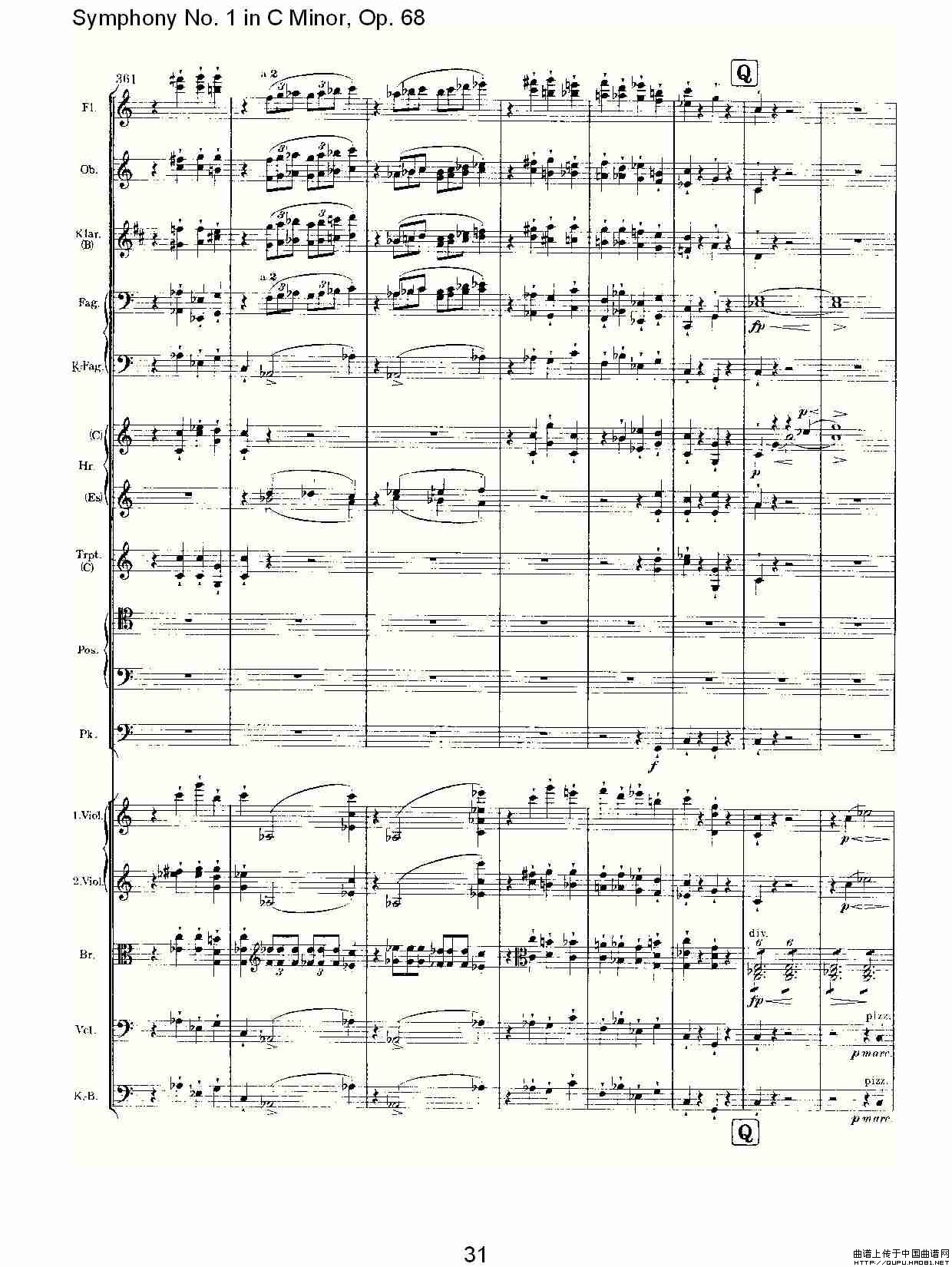 C小调第一交响曲, Op.68 第四乐章（二）其它曲谱（图1）