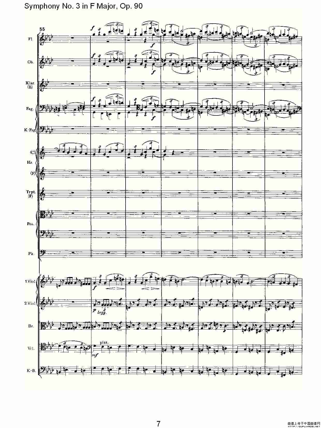 F大调第三交响曲, Op.90第四乐章其它曲谱（图4）