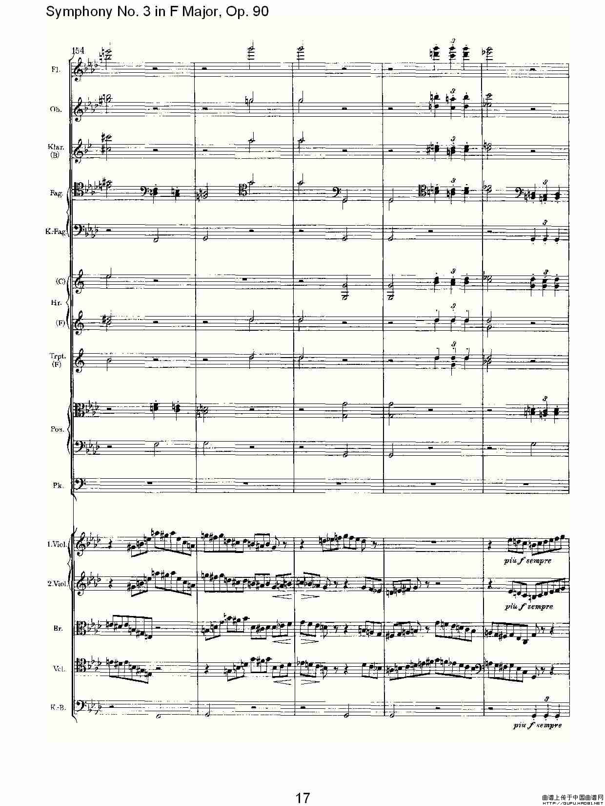 F大调第三交响曲, Op.90第四乐章其它曲谱（图9）