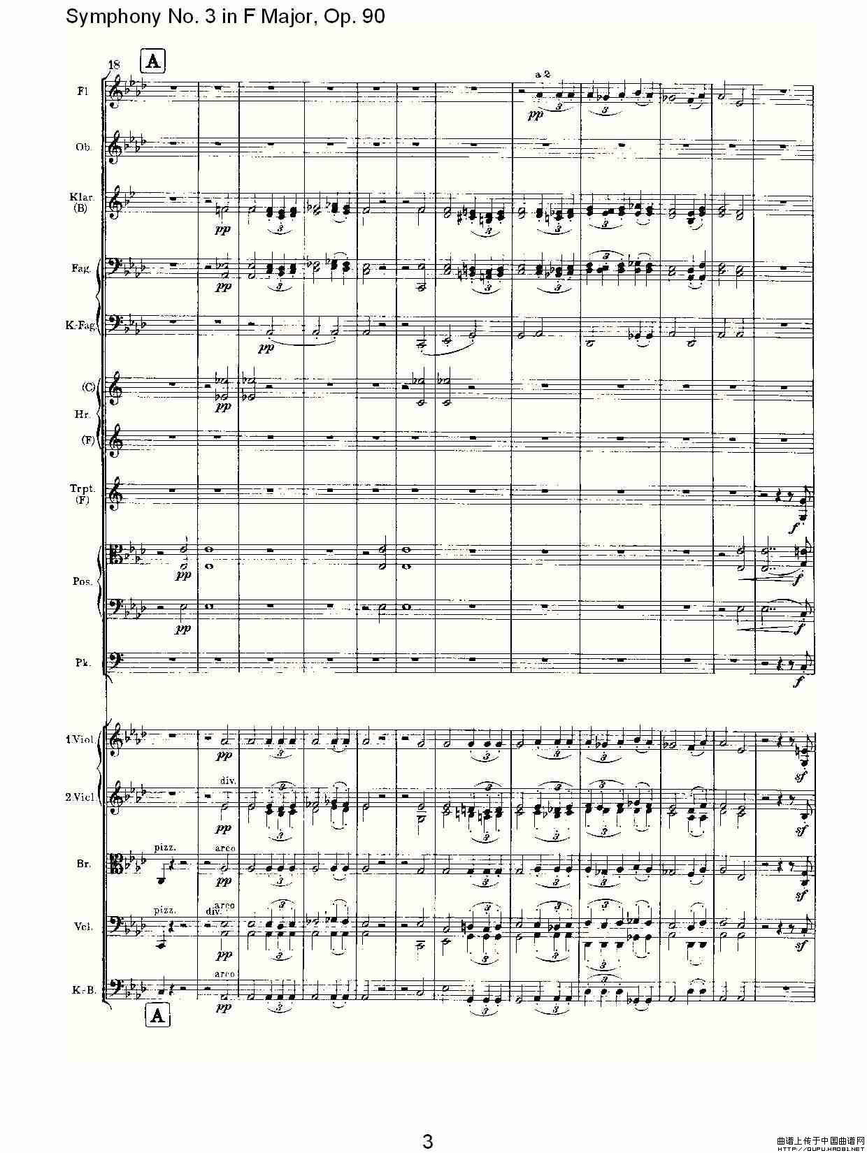 F大调第三交响曲, Op.90第四乐章其它曲谱（图2）