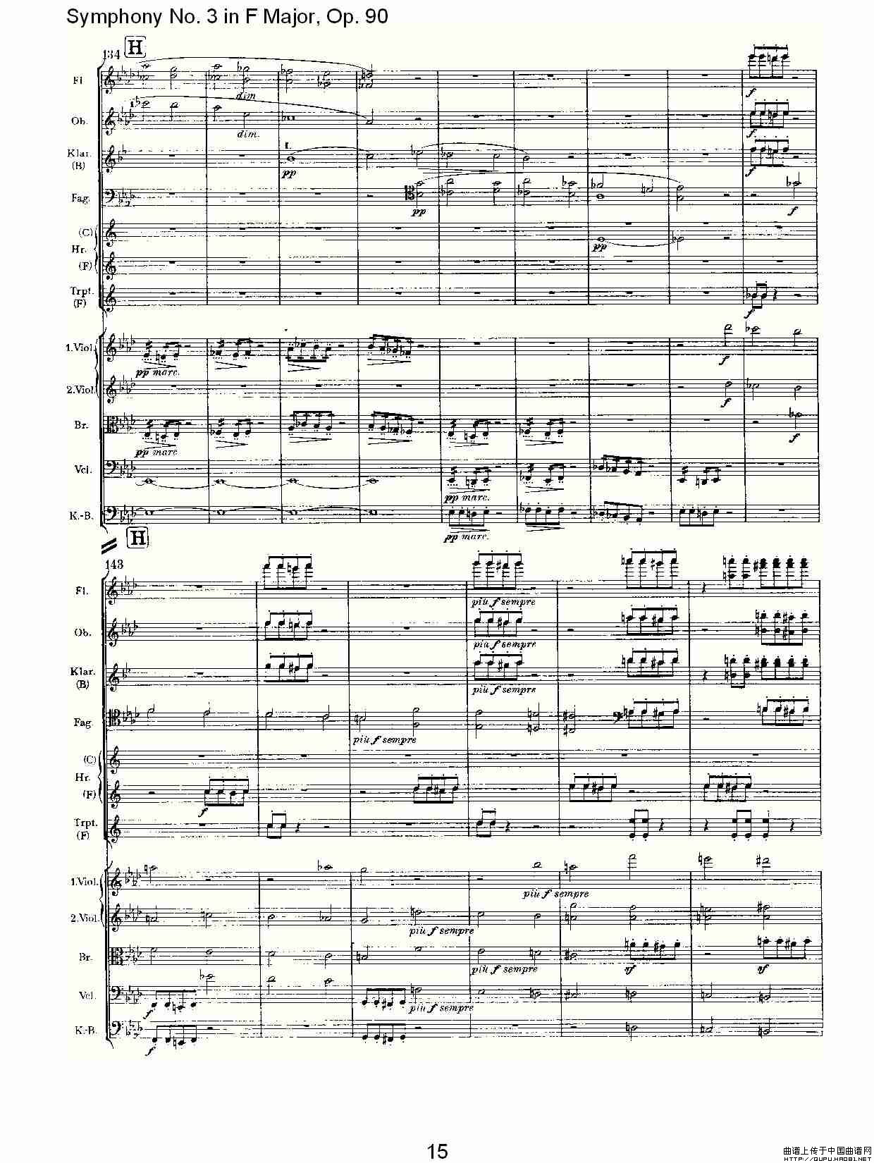 F大调第三交响曲, Op.90第四乐章其它曲谱（图8）